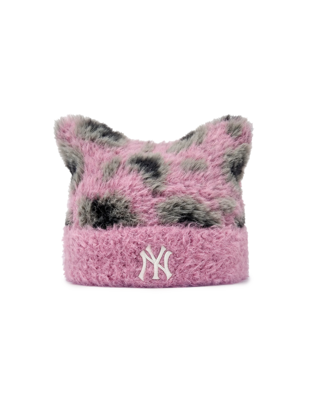 MLB Korea - MLB Leopard Meow Beanie New York Yankees (Lavender) product image 2 | TRAB K-Fashion Australia