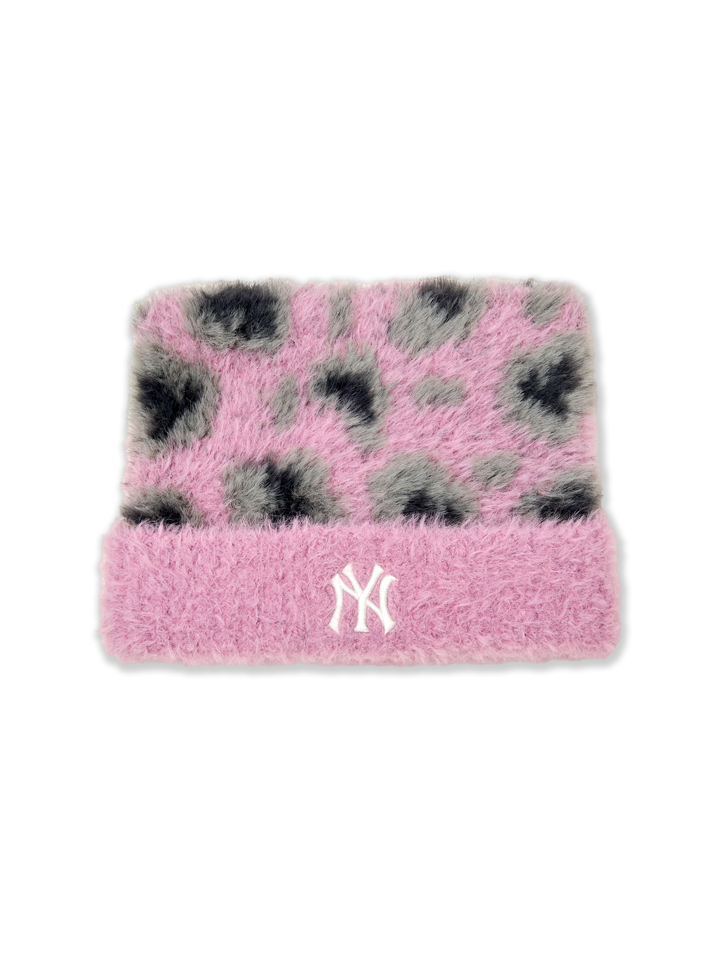 MLB Korea - MLB Leopard Meow Beanie New York Yankees (Lavender) product image 4 | TRAB K-Fashion Australia