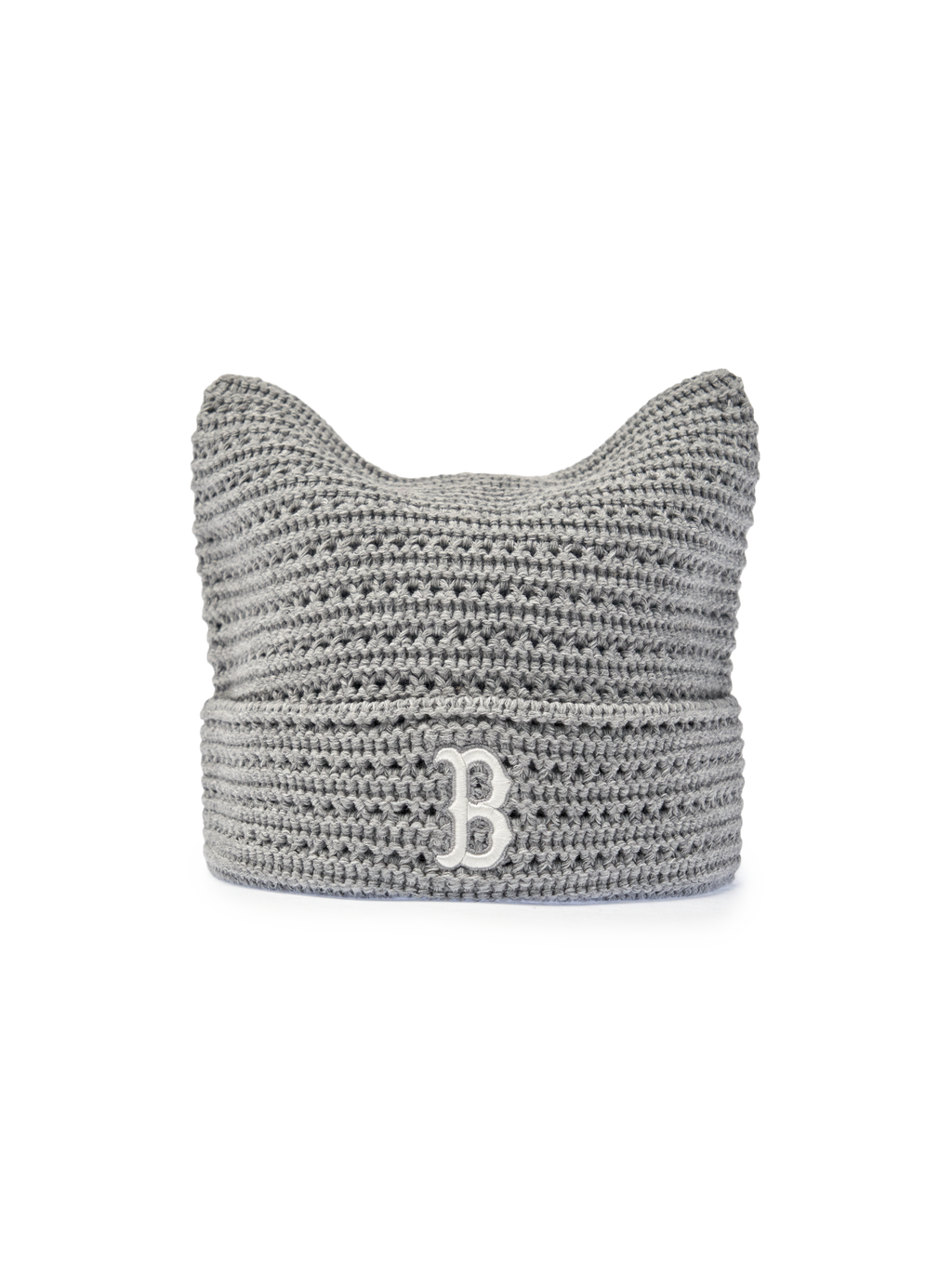 MLB Korea - MLB Summer Crochet Meow Beanie Boston Red Sox (Gray) product image 2 | TRAB K-Fashion Australia