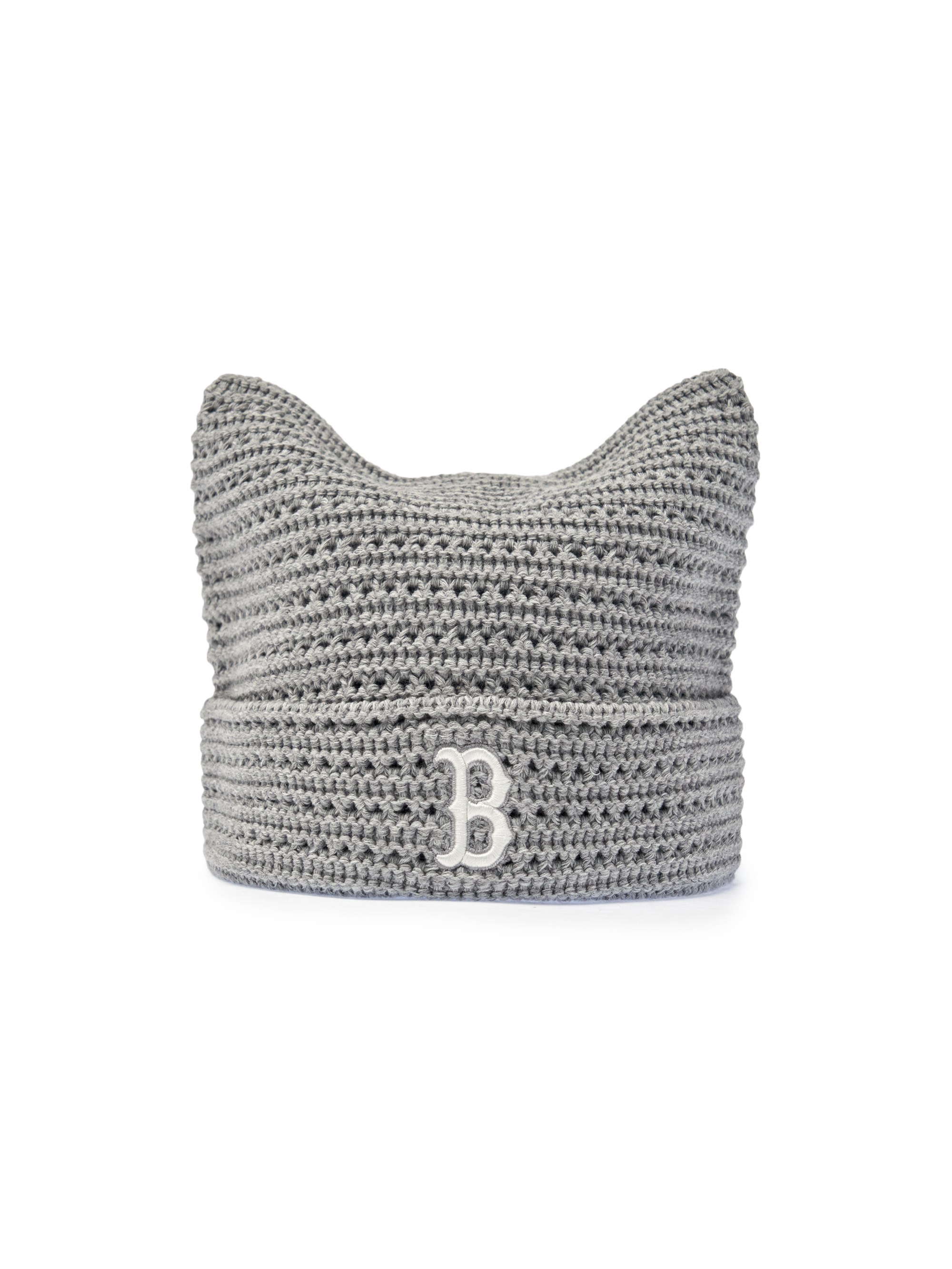 MLB Korea - MLB Summer Crochet Meow Beanie Boston Red Sox (Gray) product image 2 | TRAB K-Fashion Australia
