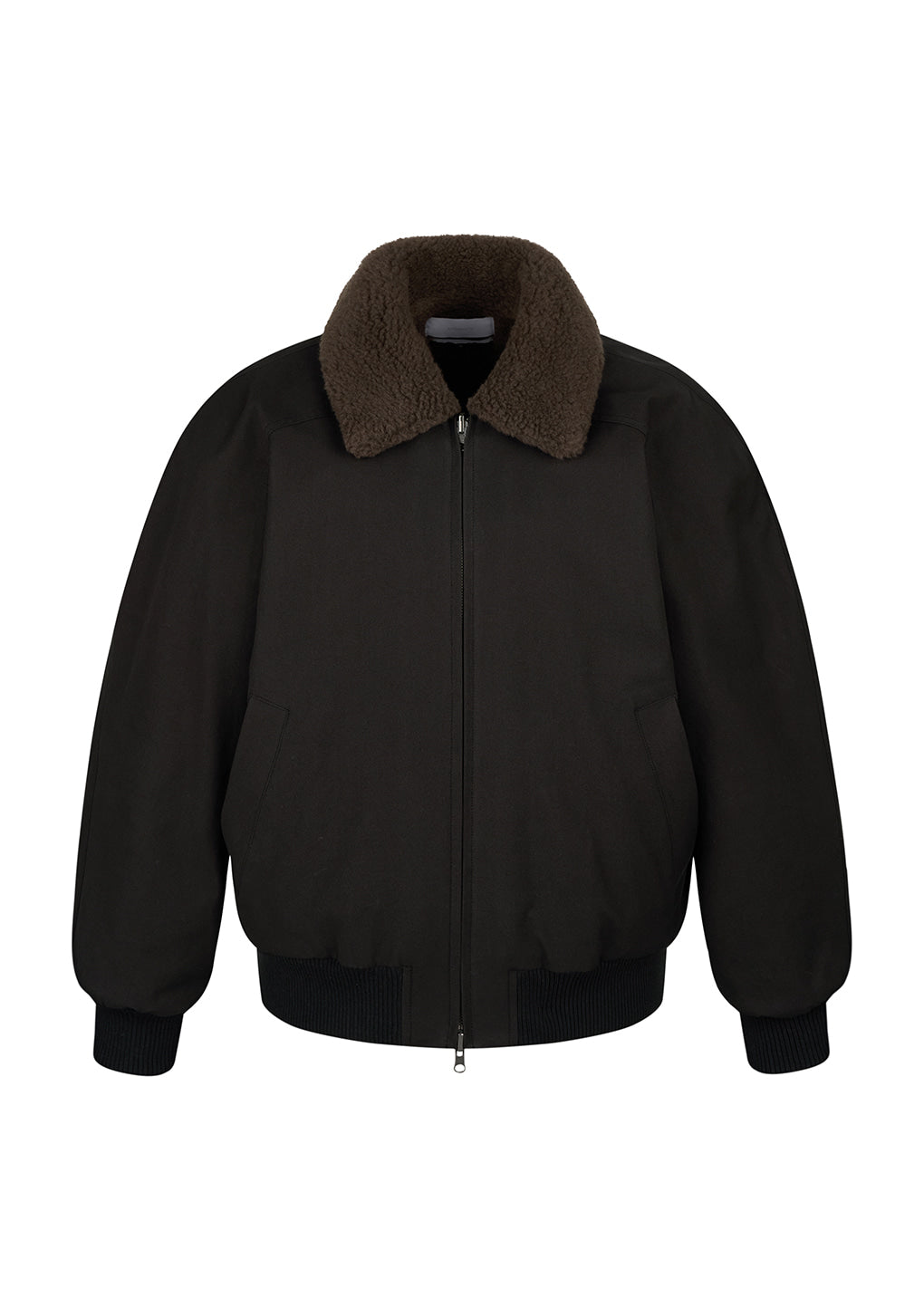 Amomento - cotton reversible shearling jumper (Black) product image 1 | TRAB K-Fashion Australia