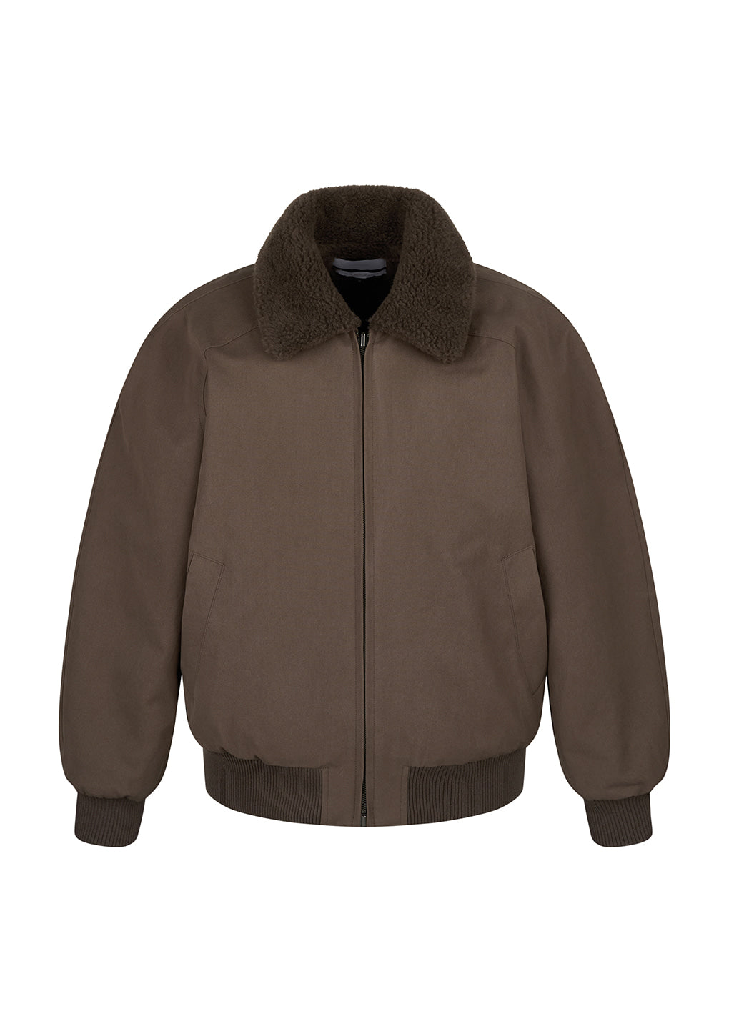 Amomento - cotton reversible shearling jumper (Brown) product image 1 | TRAB K-Fashion Australia