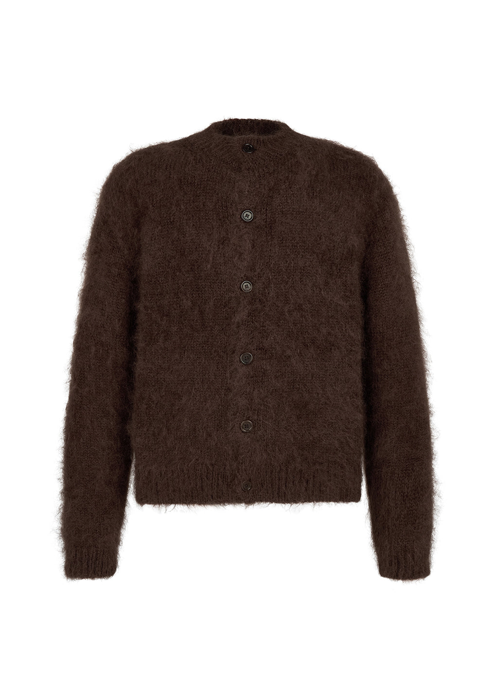 Amomento - men's mohair bulky cardigan (Brown) product image 1 | TRAB K-Fashion Australia
