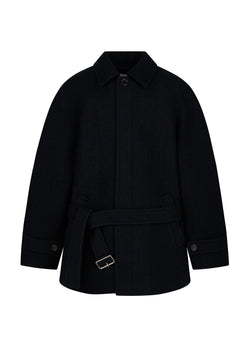 Amomento - belted mid coat (Black) product image 1 | TRAB K-Fashion Australia