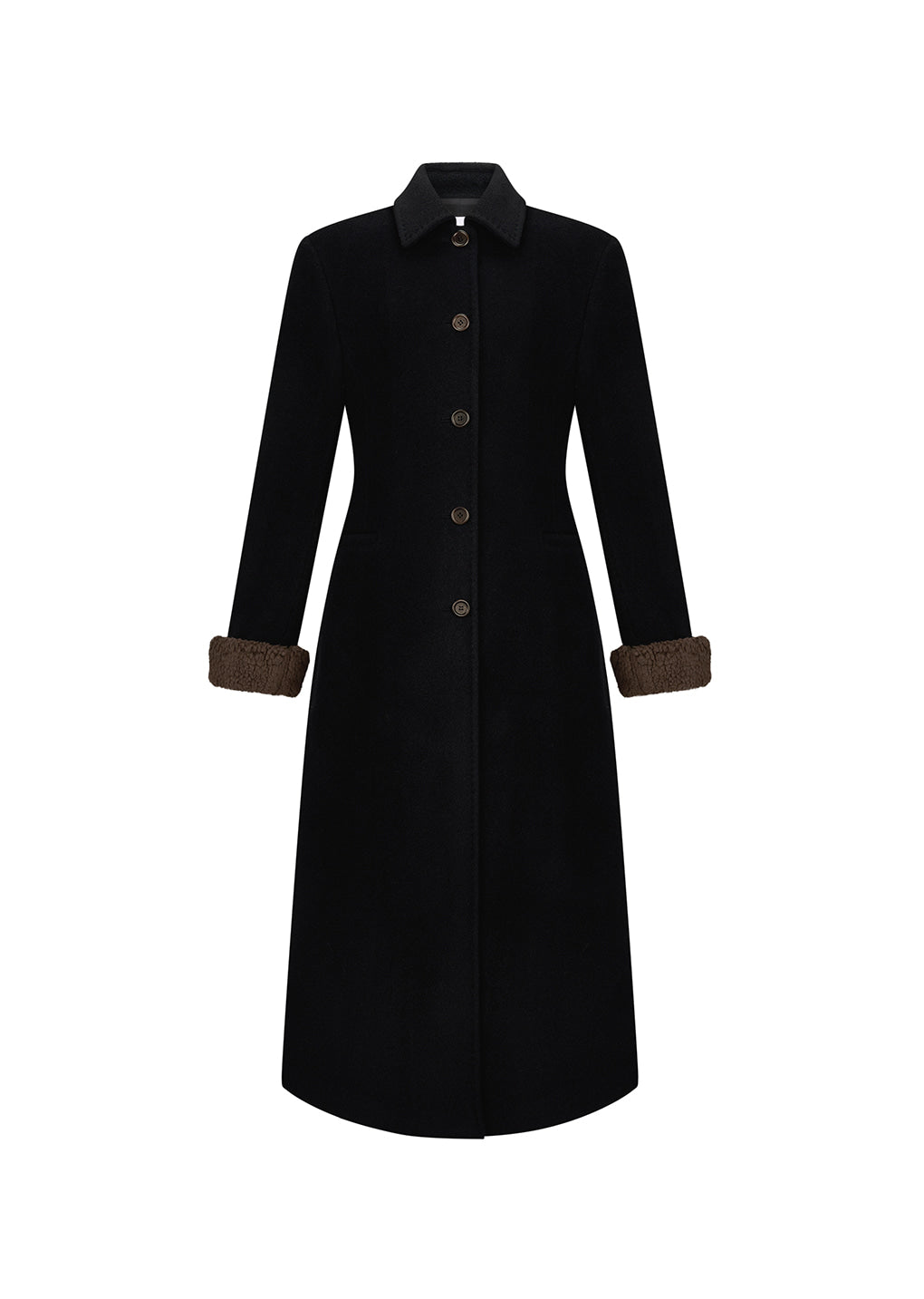 Amomento - single maxi long coat (Black) product image 1 | TRAB K-Fashion Australia