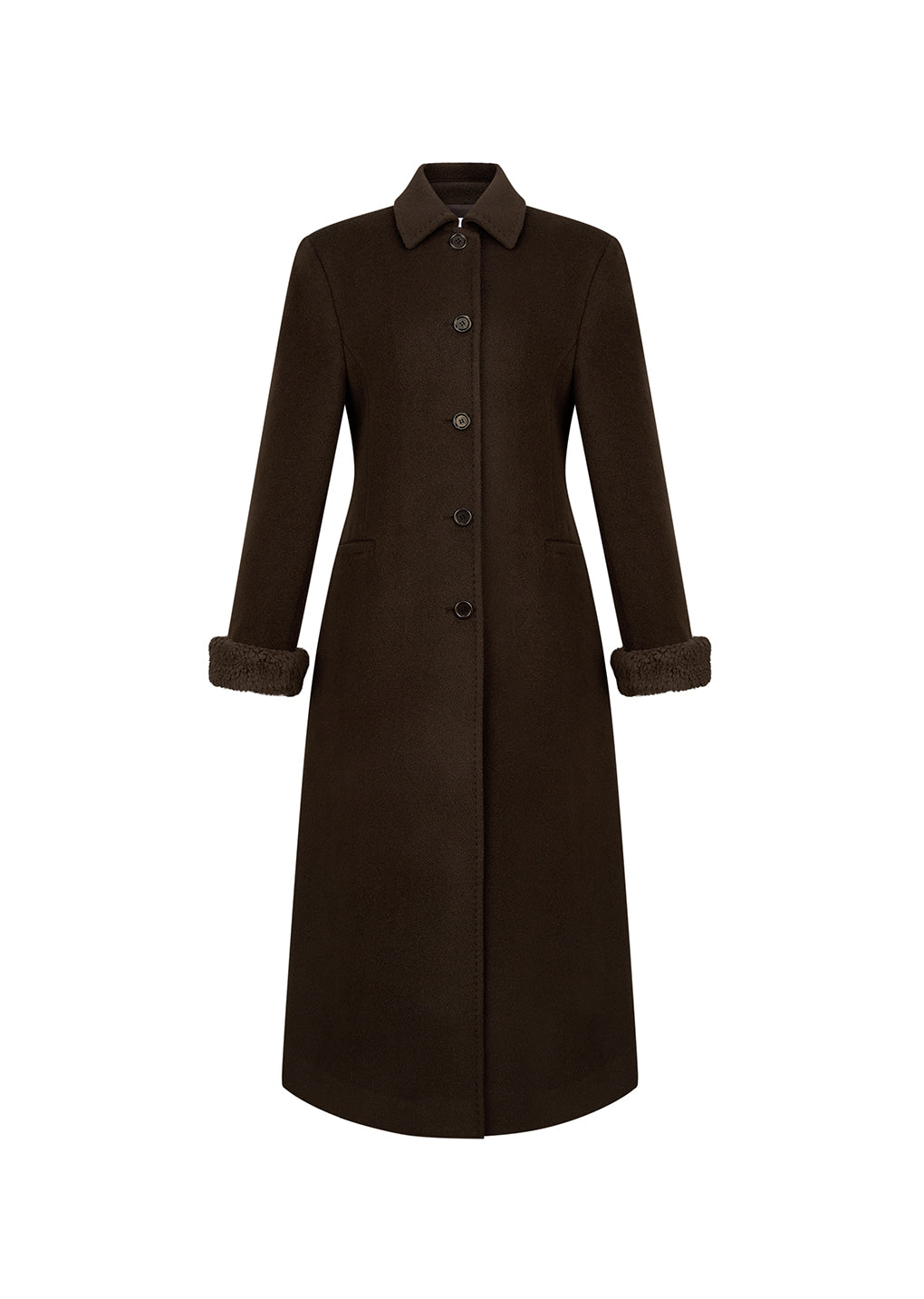 Amomento - single maxi long coat (Brown) product image 1 | TRAB K-Fashion Australia