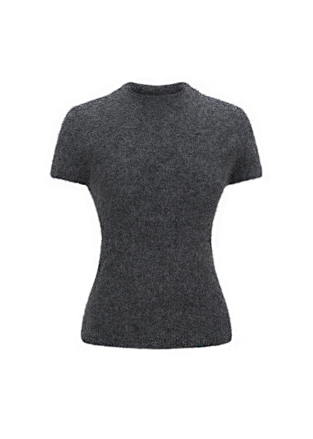 Amomento - wholegarment hairy knit top (Charcoal) product image 1 | TRAB K-Fashion Australia