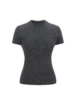 Amomento - wholegarment hairy knit top (Charcoal) product image 1 | TRAB K-Fashion Australia