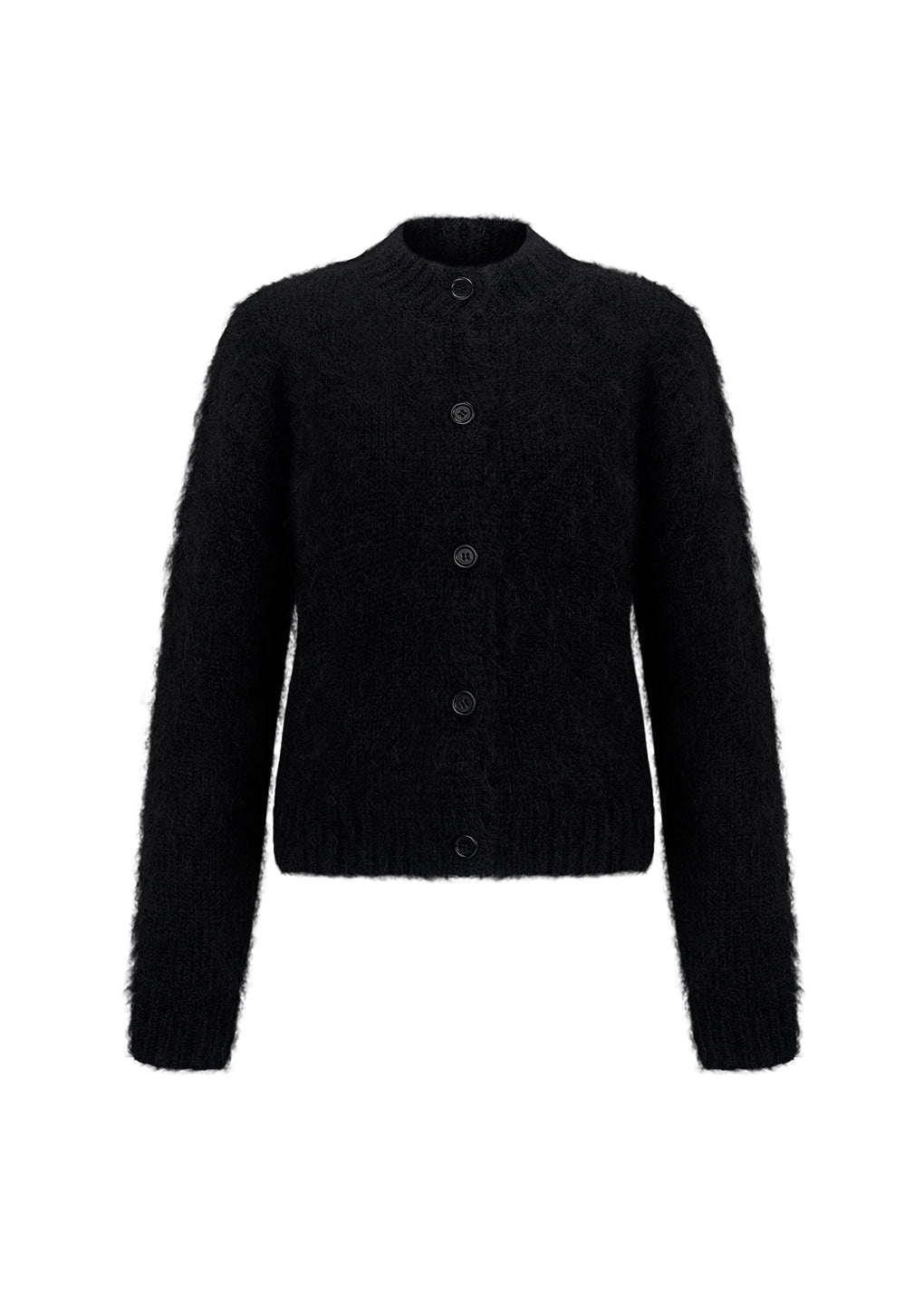 Amomento - mohair bulky cardigan (Black) product image 1 | TRAB K-Fashion Australia