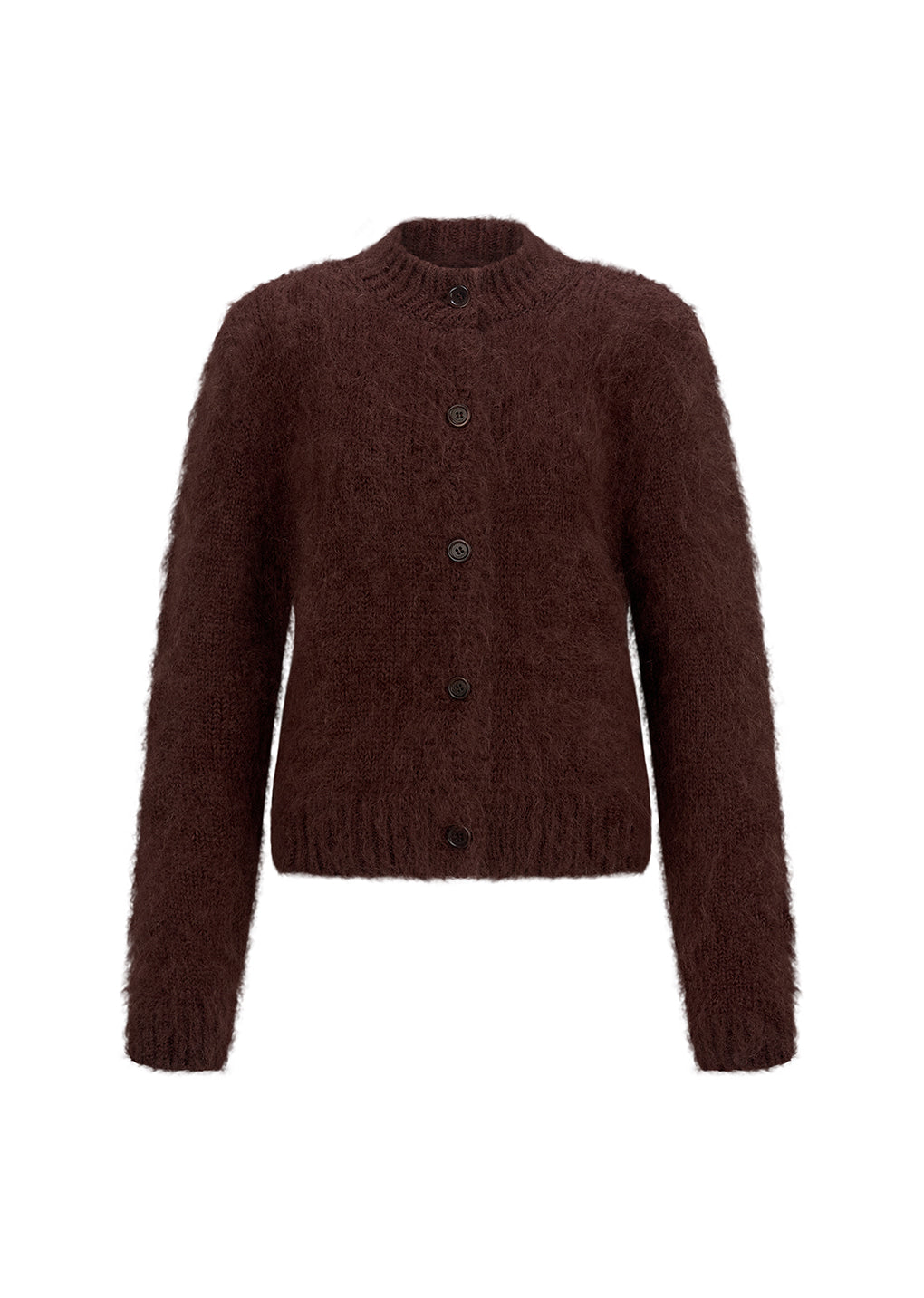 Amomento - mohair bulky cardigan (Brown) product image 1 | TRAB K-Fashion Australia