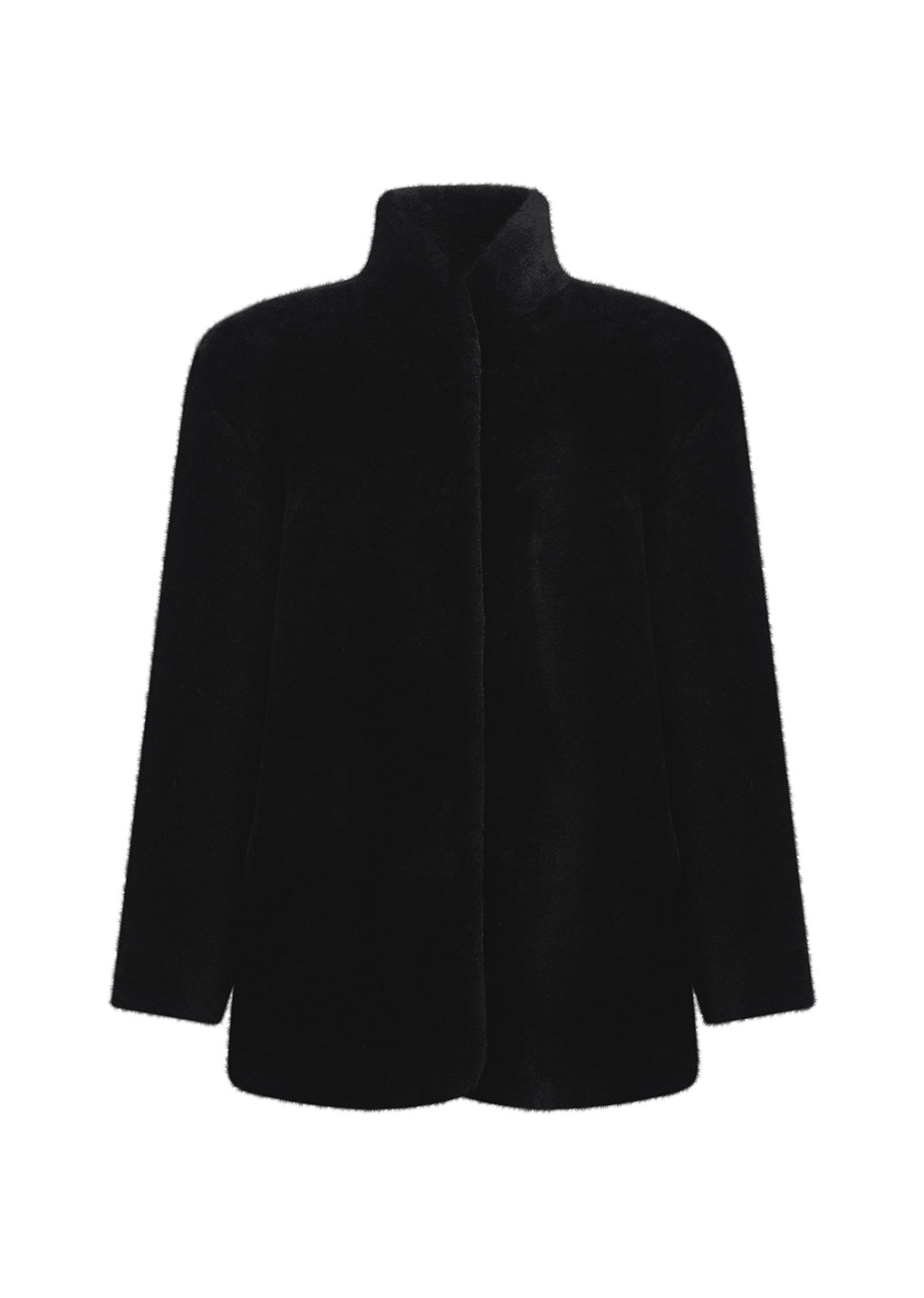 Amomento - shearling mid jacket (Black) product image 1 | TRAB K-Fashion Australia