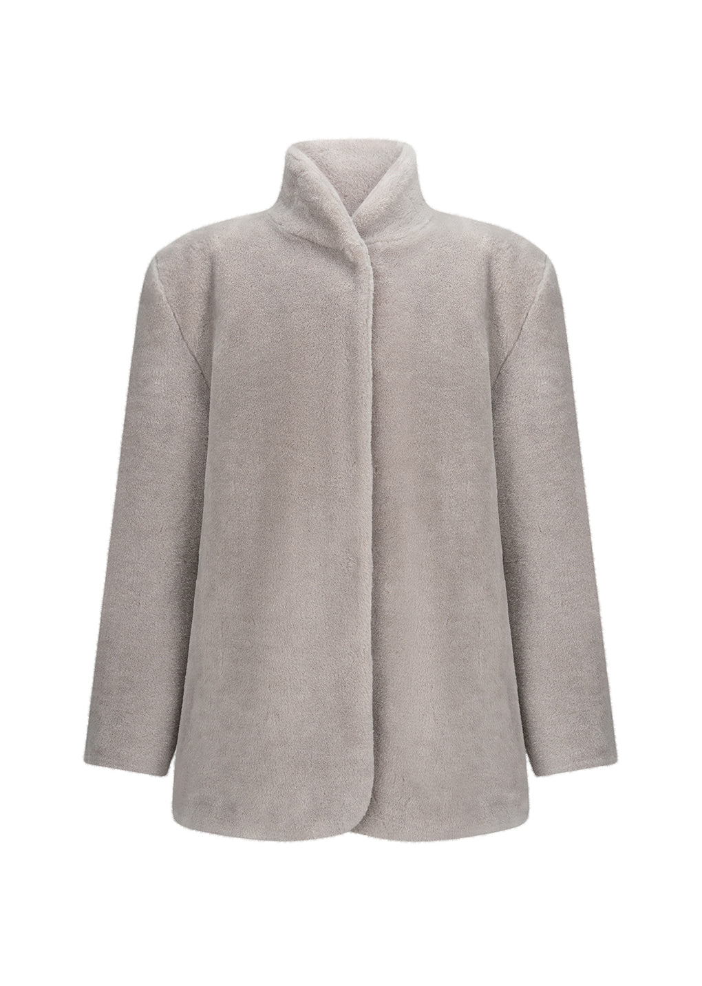 Amomento - shearling mid jacket (Grey) product image 1 | TRAB K-Fashion Australia