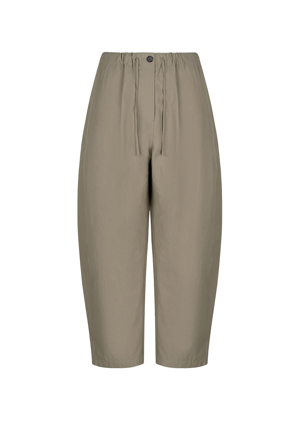 Amomento - drawstring curved pants (Khaki) product image 1 | TRAB K-Fashion Australia