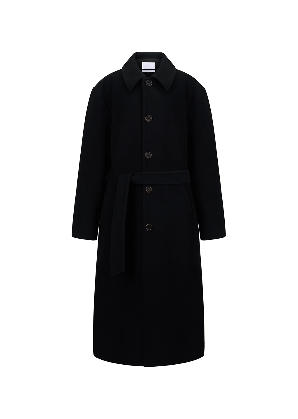 Amomento - men's single breasted long coat (Black) product image 1 | TRAB K-Fashion Australia