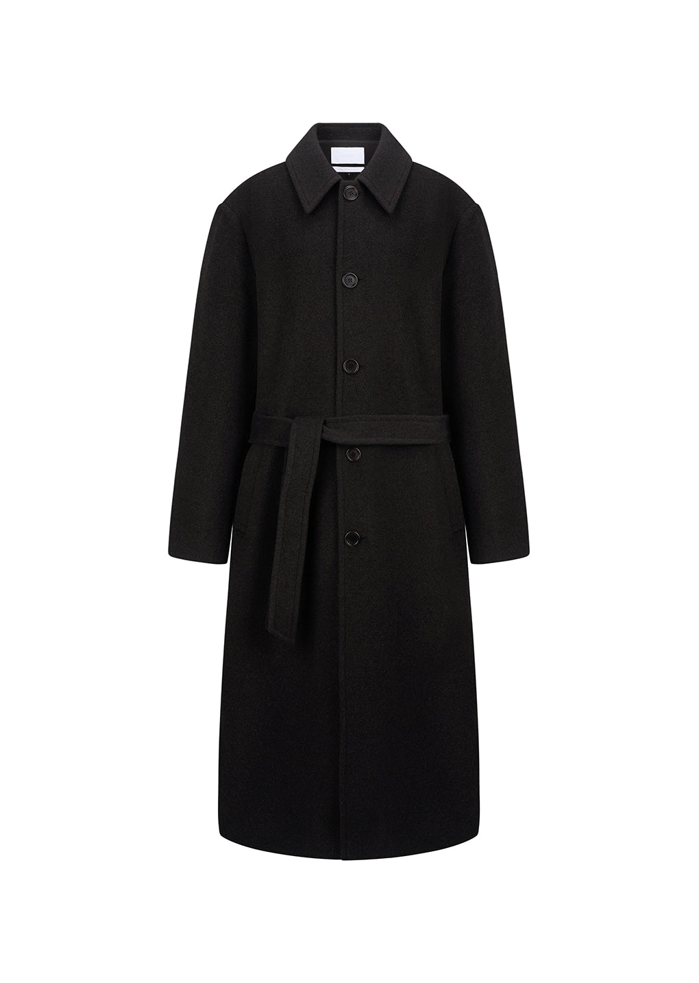 Amomento - men's single breasted long coat (Dark Brown) product image 1 | TRAB K-Fashion Australia
