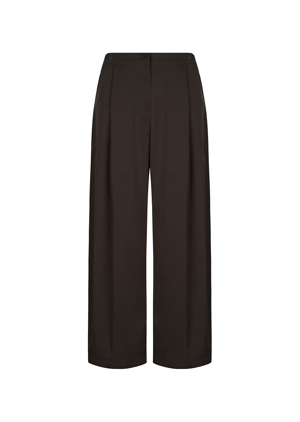 Amomento - two tuck balloon pants (Dark Brown) product image 1 | TRAB K-Fashion Australia
