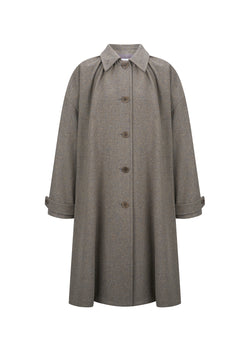 Amomento - shirring coat (Grey Blue) product image 1 | TRAB K-Fashion Australia
