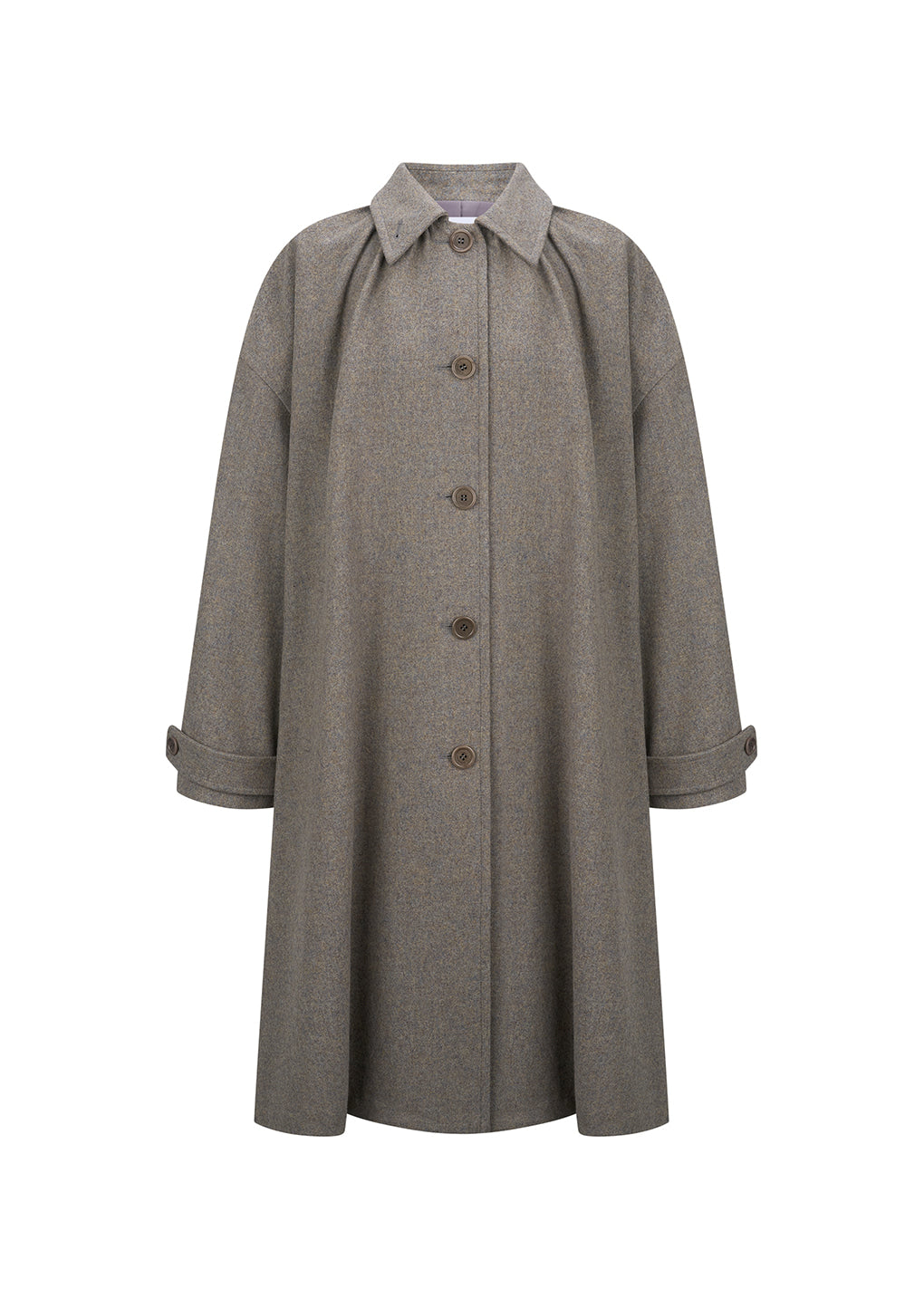 Amomento - shirring coat (Grey Blue) product image 1 | TRAB K-Fashion Australia