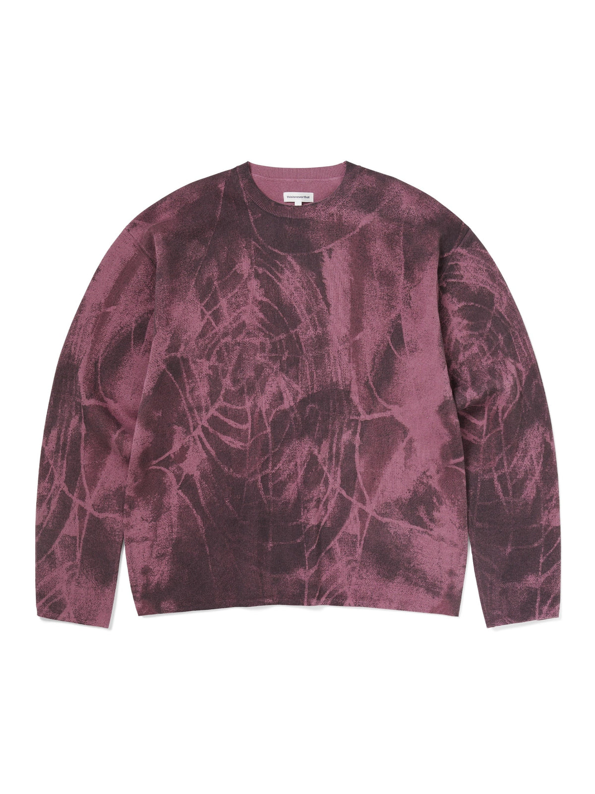 thisisneverthat - Abstract Web Knit Sweater (Magenta) product image 1 | TRAB K-Fashion Australia