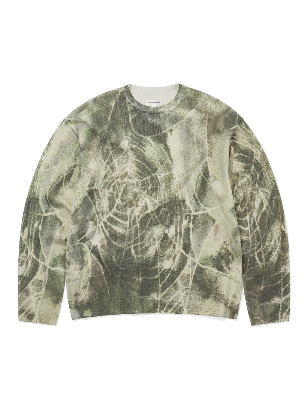 thisisneverthat - Abstract Web Knit Sweater (Olive) product image 1 | TRAB K-Fashion Australia