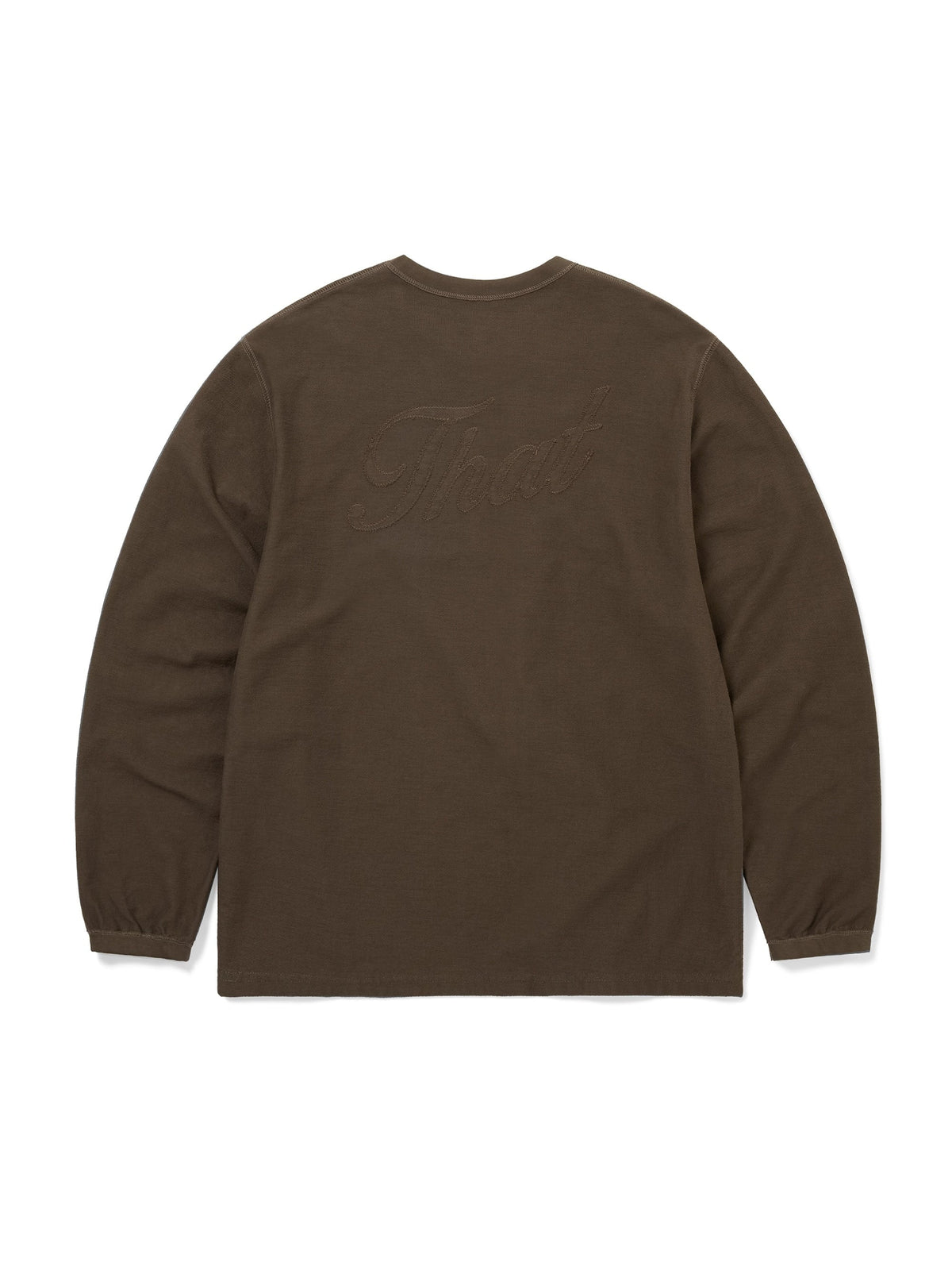 thisisneverthat - Applique Reverse L/S Tee (Brown) product image 3 | TRAB K-Fashion Australia