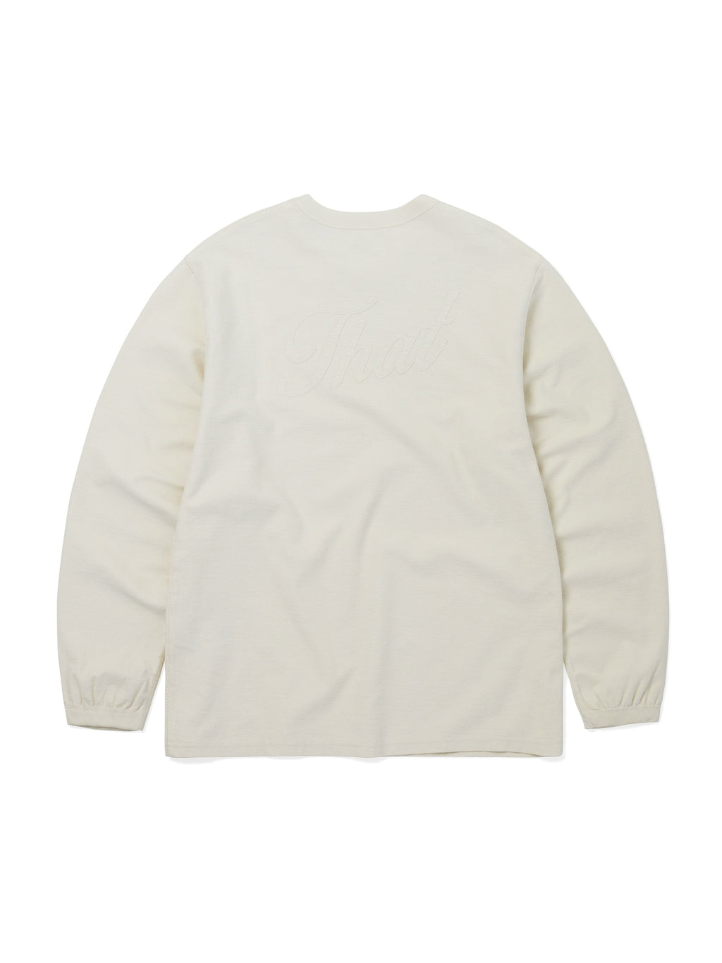thisisneverthat - Applique Reverse L/S Tee (Natural) product image 3 | TRAB K-Fashion Australia