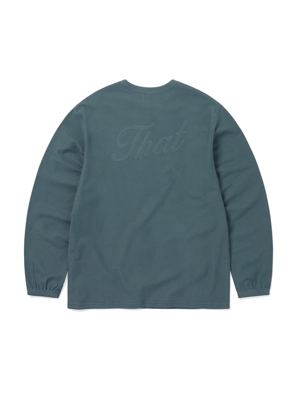 thisisneverthat - Applique Reverse L/S Tee (Teal) product image 3 | TRAB K-Fashion Australia