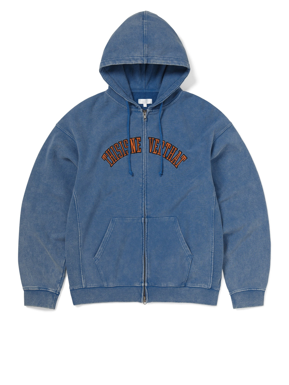 thisisneverthat - Applique Zip Up Hoodie (Blue) product image 1 | TRAB K-Fashion Australia