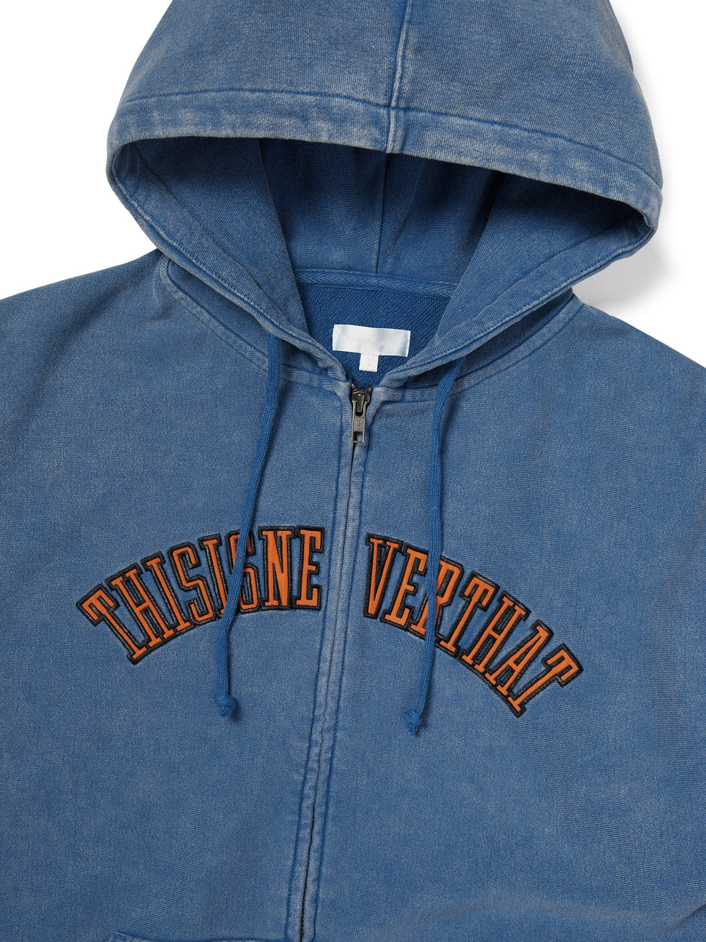 thisisneverthat - Applique Zip Up Hoodie (Blue) product image 2 | TRAB K-Fashion Australia