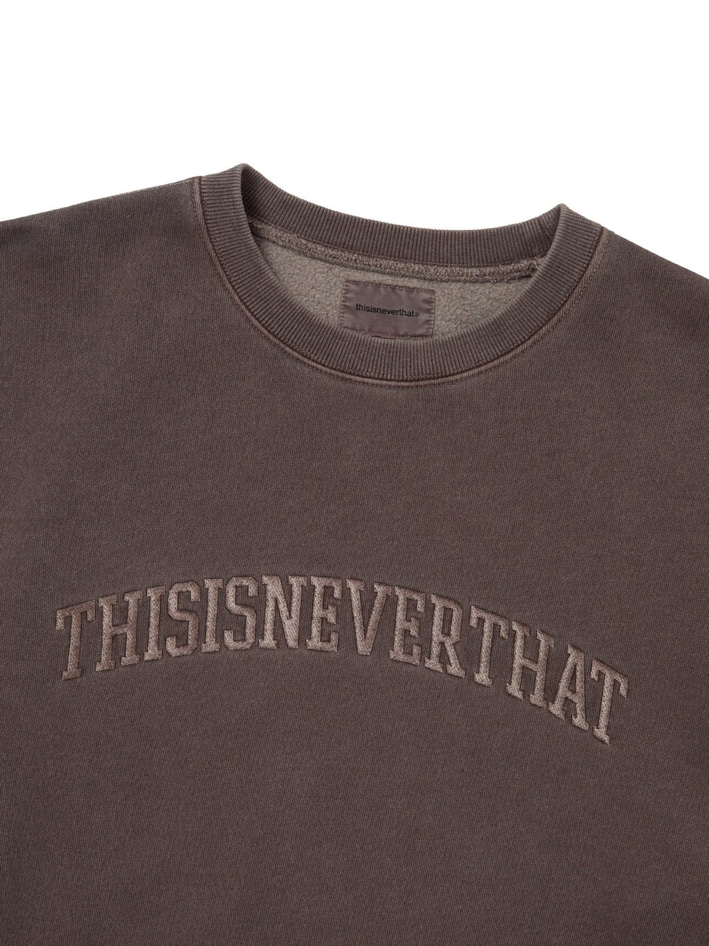 thisisneverthat - Arch-Logo Crewneck (Dark Chocolate) product image 2 | TRAB K-Fashion Australia