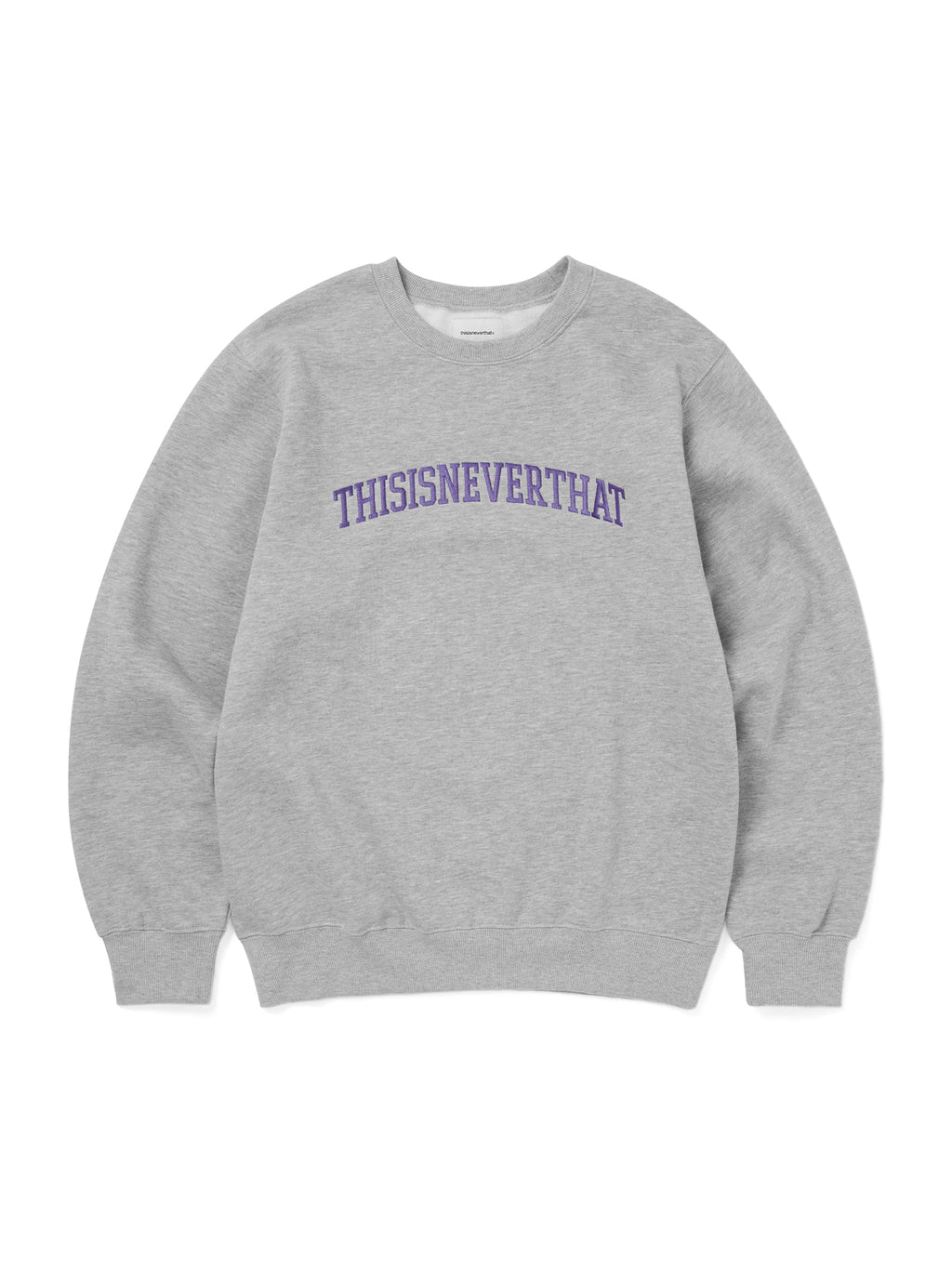 thisisneverthat - Arch-Logo Crewneck (Heather Grey) product image 1 | TRAB K-Fashion Australia