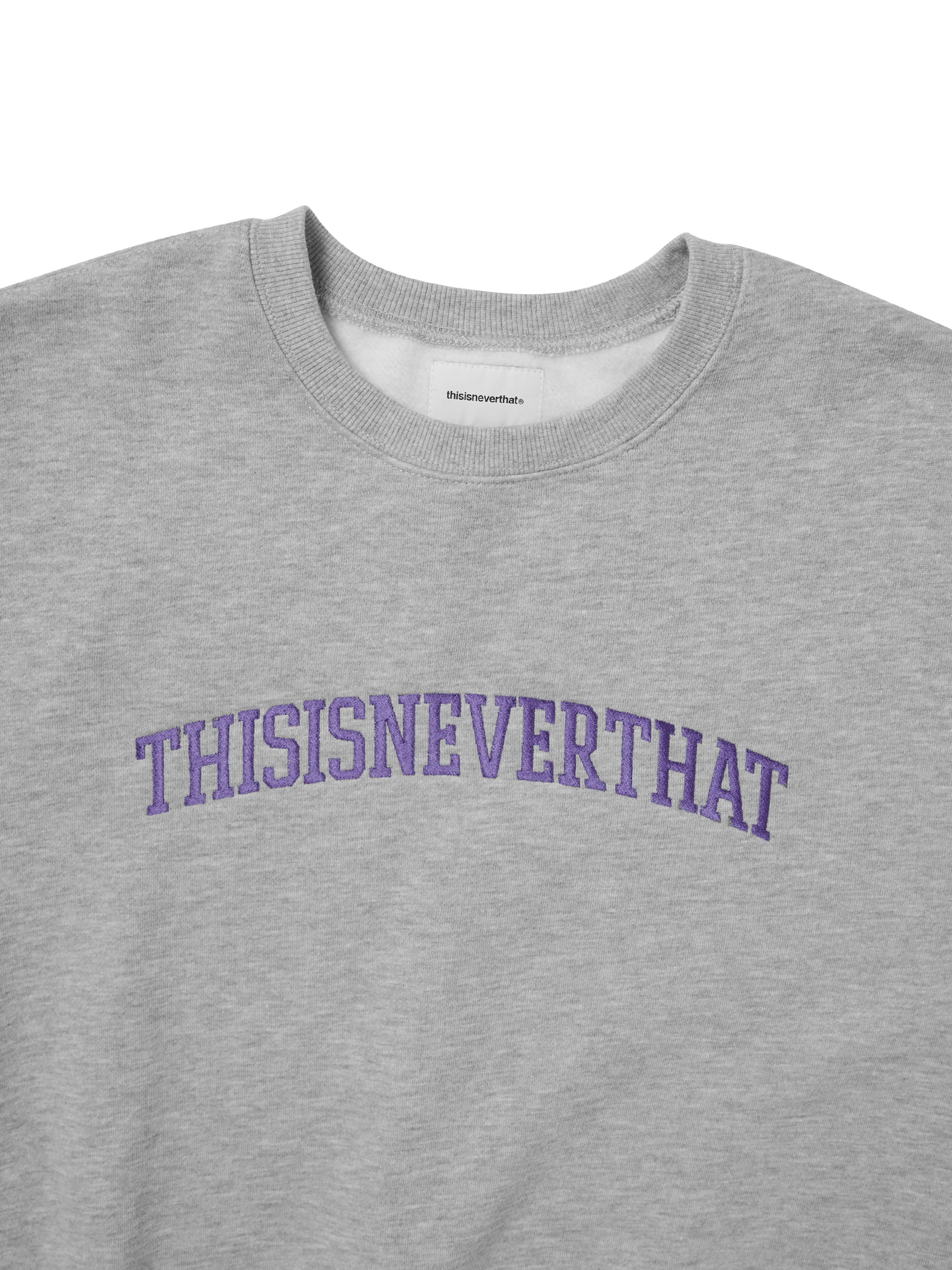 thisisneverthat - Arch-Logo Crewneck (Heather Grey) product image 2 | TRAB K-Fashion Australia