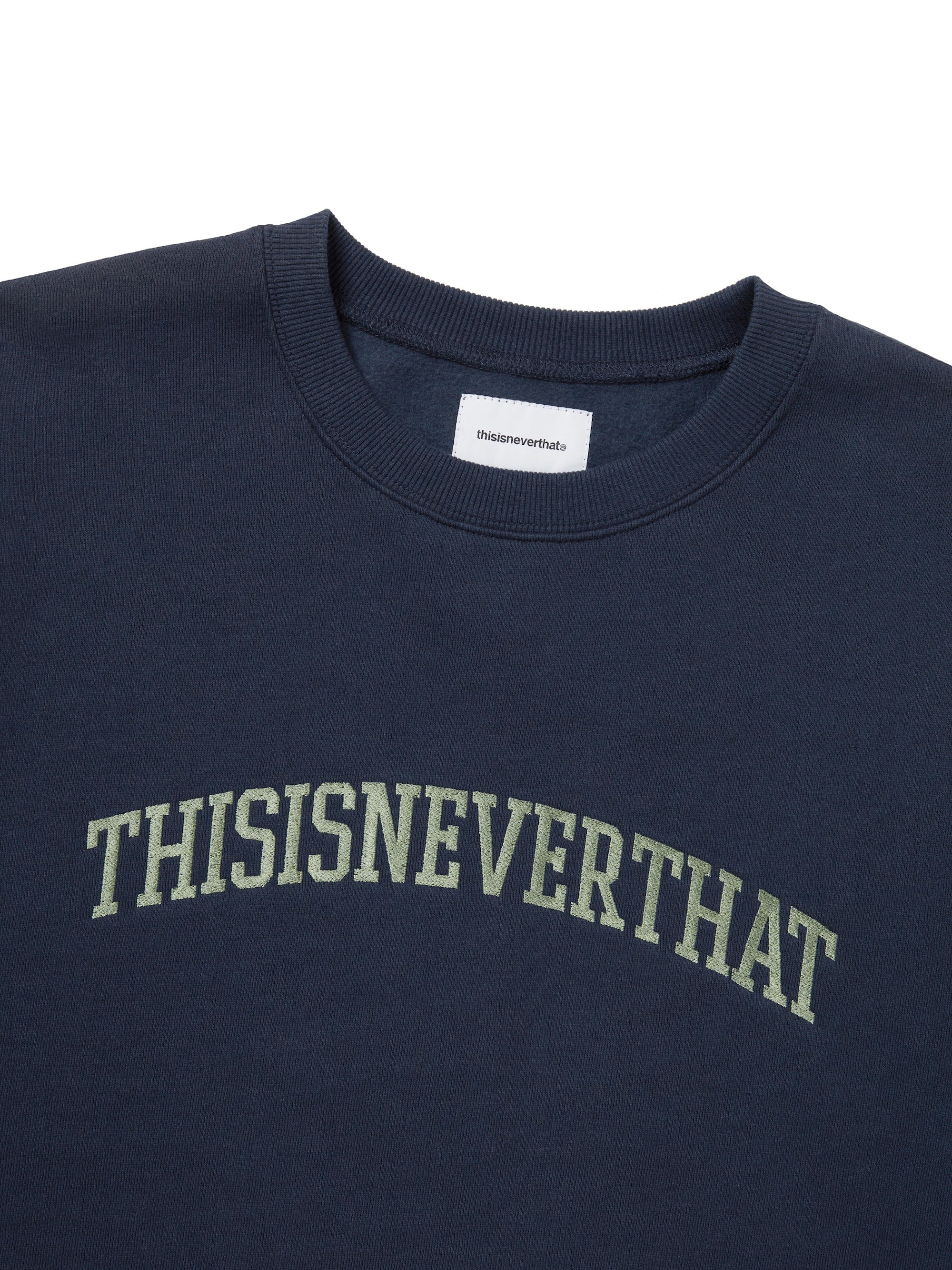 thisisneverthat - Arch-Logo Crewneck (Heather Navy) product image 2 | TRAB K-Fashion Australia