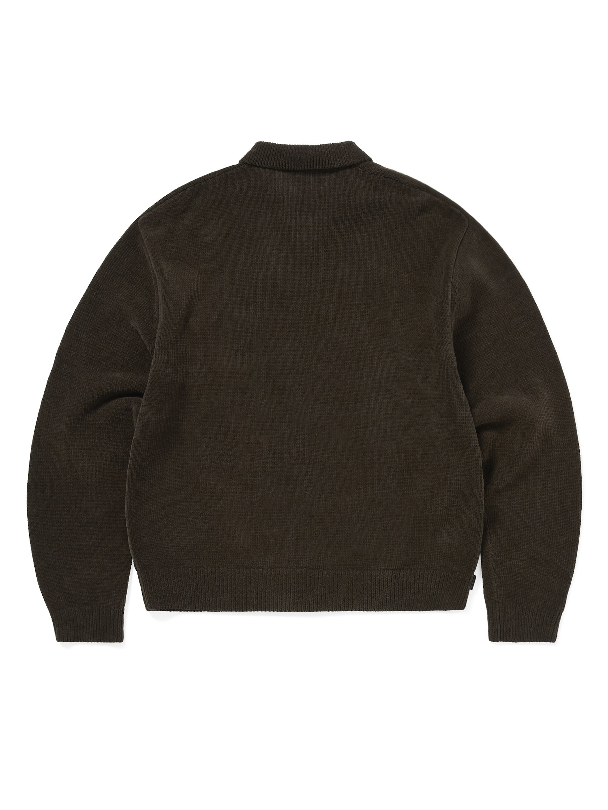 thisisneverthat - Argyle Zip Knit Cardigan (Brown) product image 3 | TRAB K-Fashion Australia