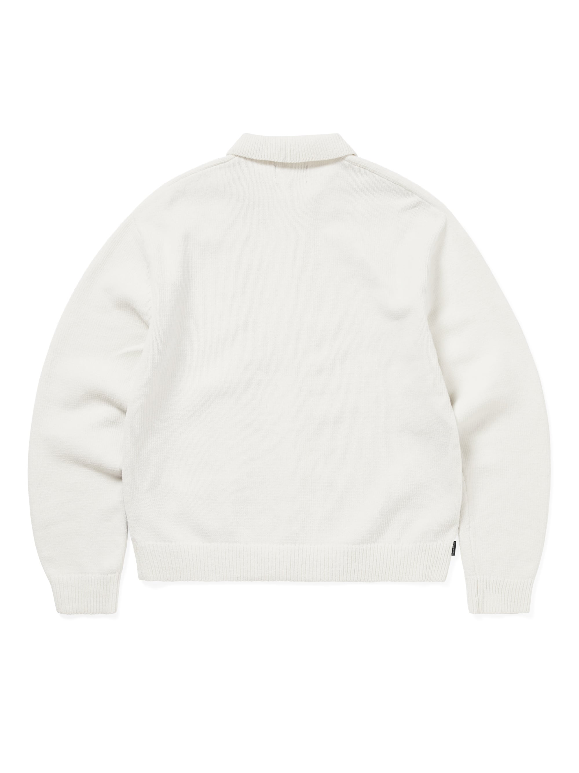 thisisneverthat - Argyle Zip Knit Cardigan (White) product image 3 | TRAB K-Fashion Australia