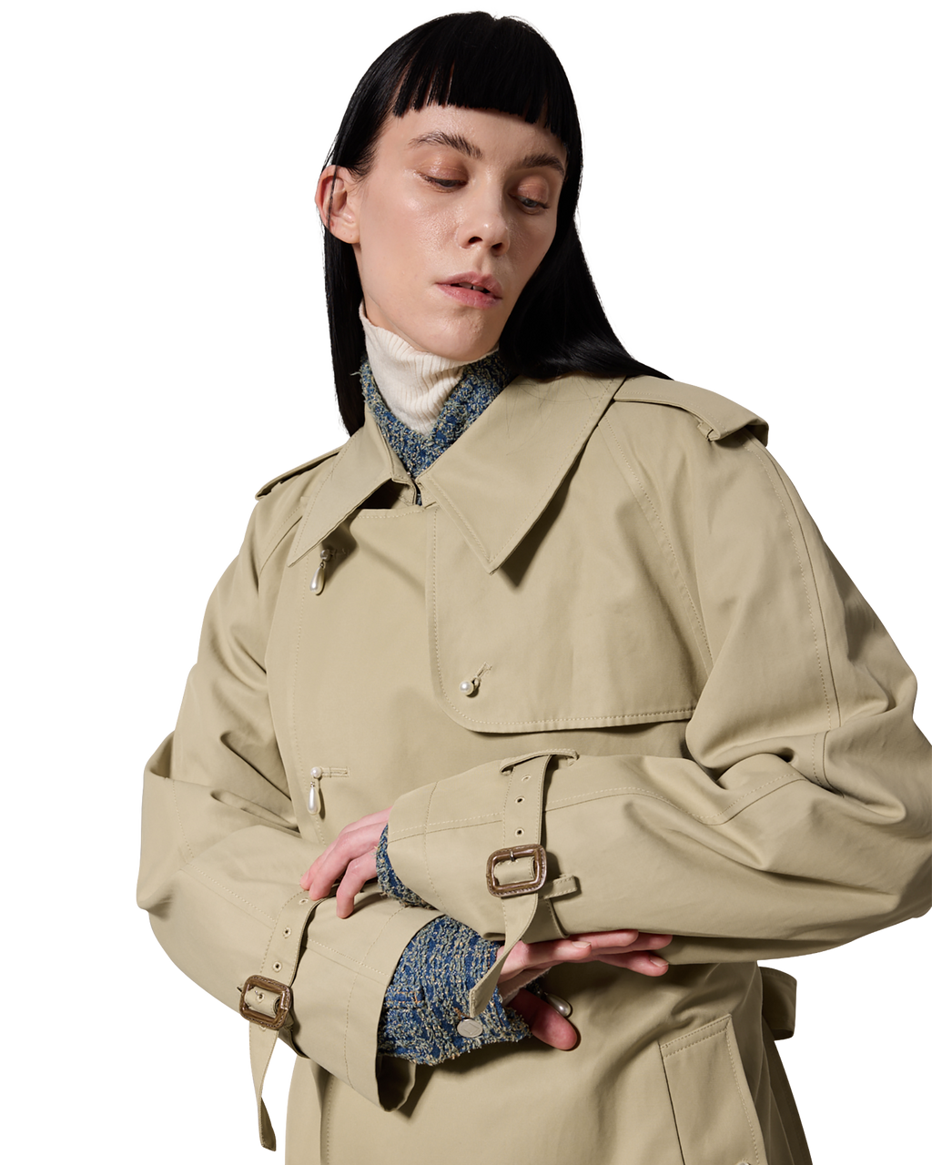 Kimhe Kim - Ariel Trench Coat (Beige) product image 16 | TRAB K-Fashion Australia