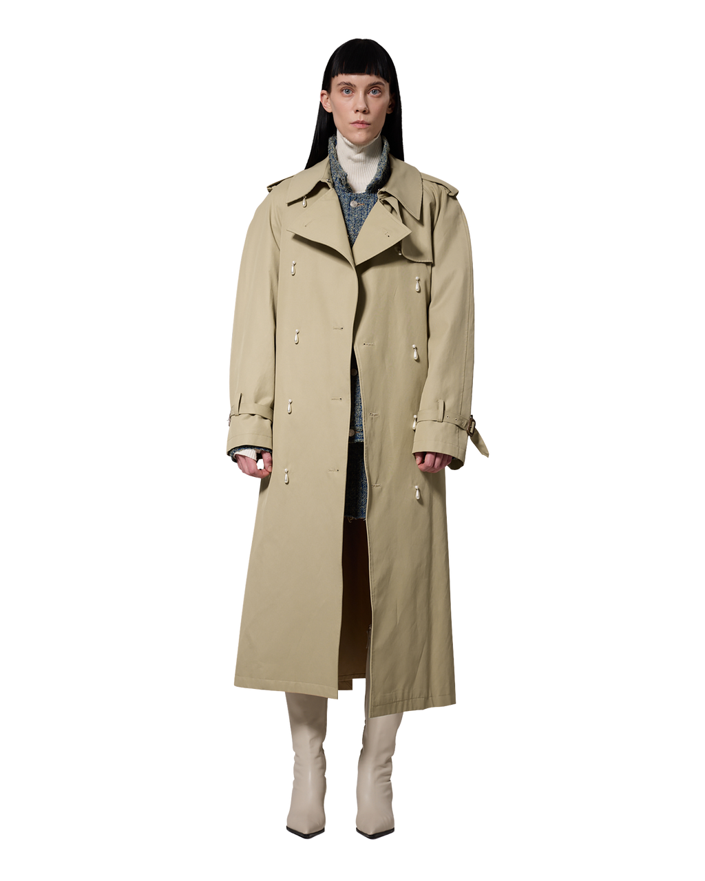 Kimhe Kim - Ariel Trench Coat (Beige) product image 2 | TRAB K-Fashion Australia