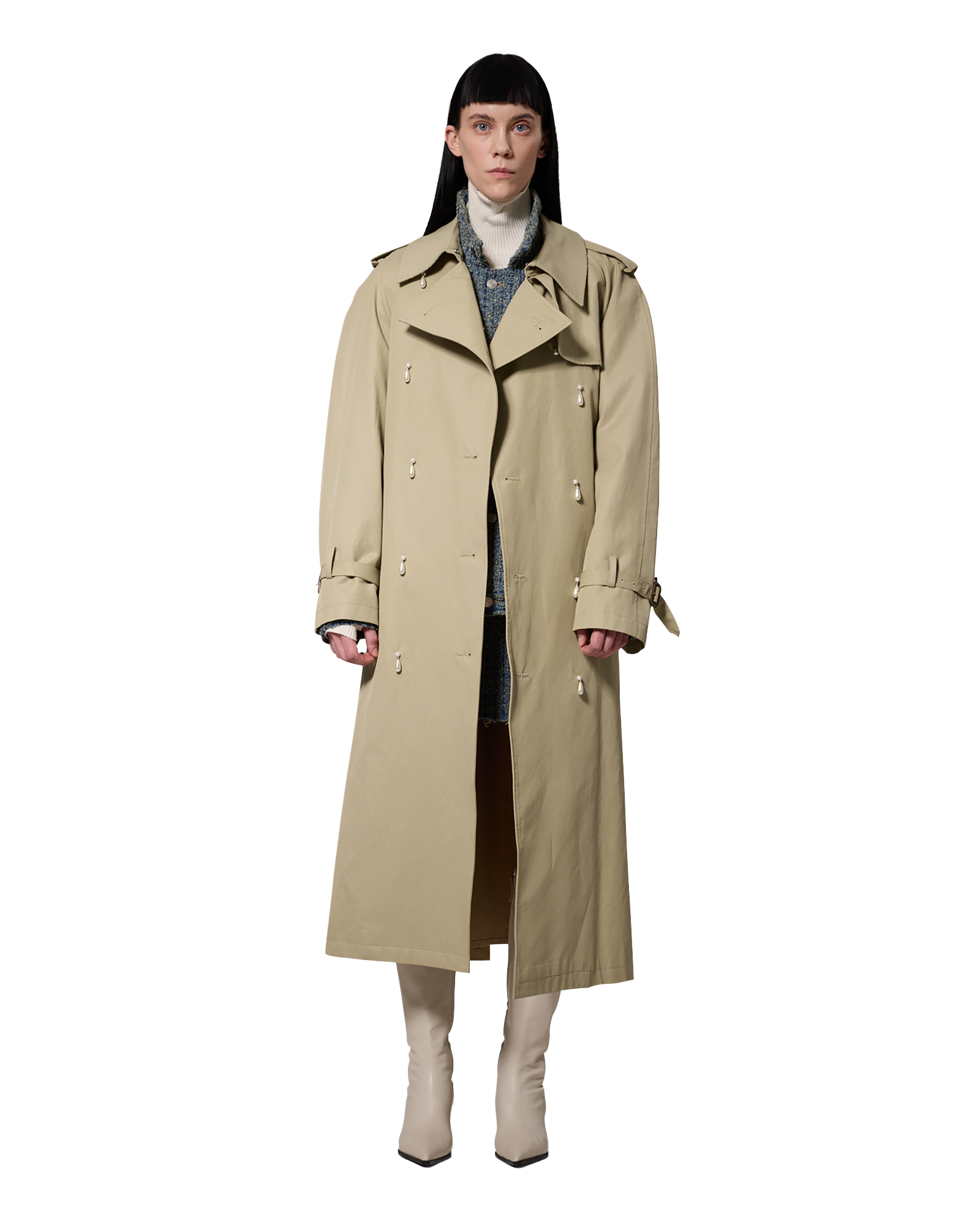Kimhe Kim - Ariel Trench Coat (Beige) product image 2 | TRAB K-Fashion Australia