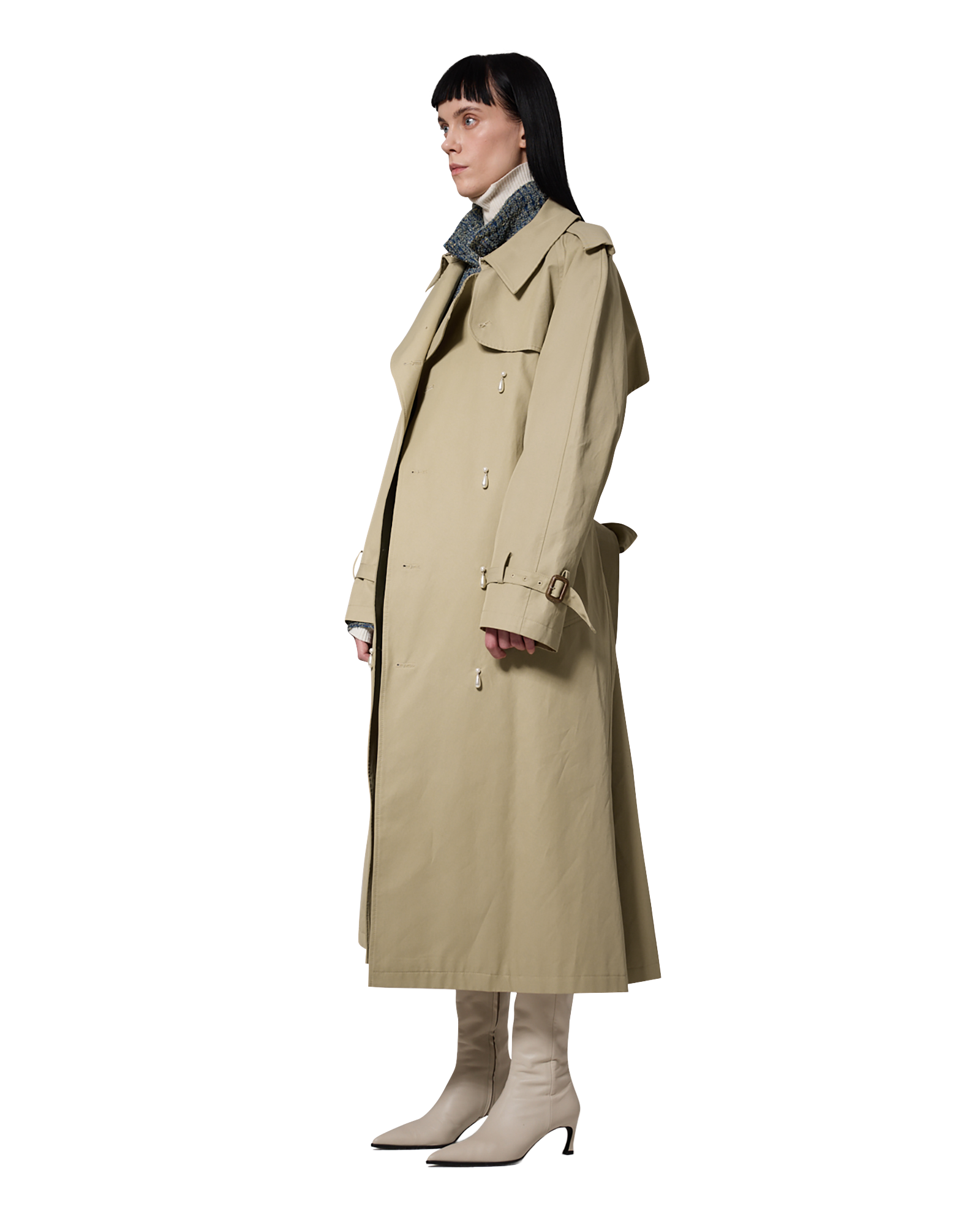 Kimhe Kim - Ariel Trench Coat (Beige) product image 3 | TRAB K-Fashion Australia