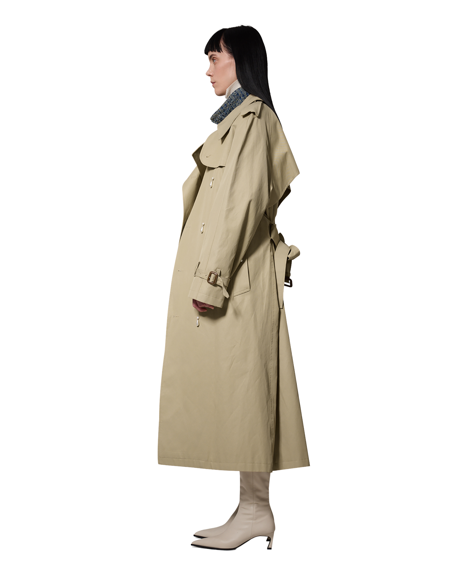 Kimhe Kim - Ariel Trench Coat (Beige) product image 4 | TRAB K-Fashion Australia