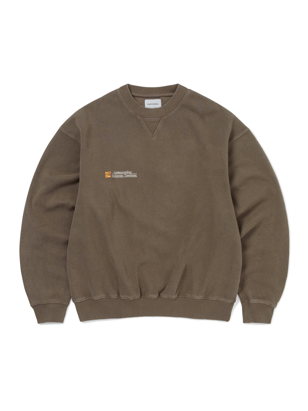 thisisneverthat - Authentic Tradition Crewneck (Dark Mocha) product image 1 | TRAB K-Fashion Australia