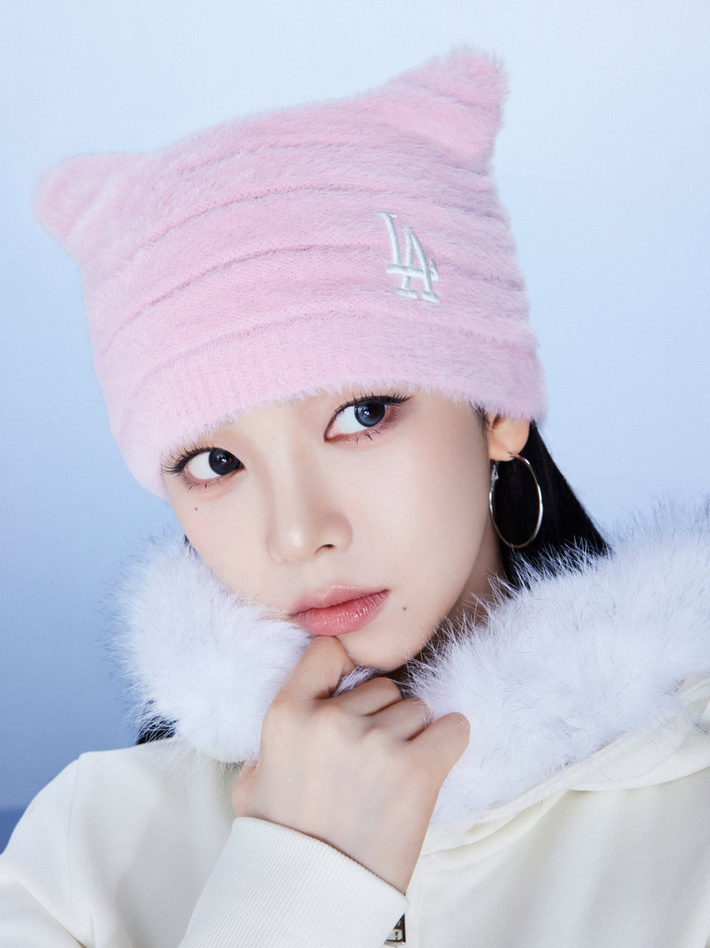 MLB Korea - MLB Meow Norip Beanie LA Dodgers (Pink) product image 1 | TRAB K-Fashion Australia