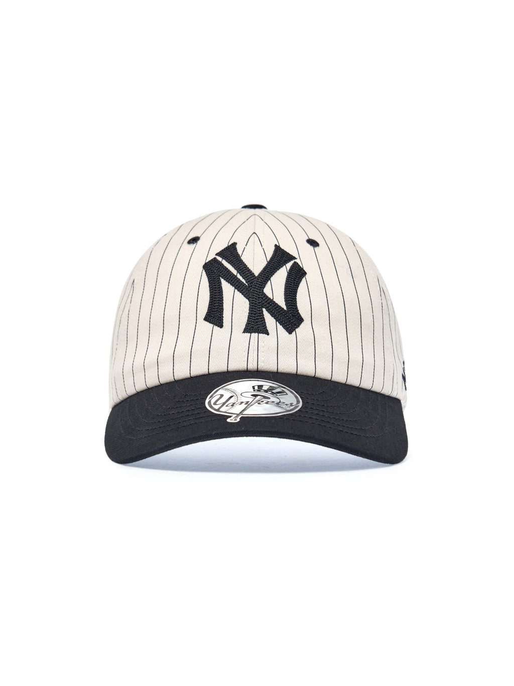 MLB Korea - MLB Signature Stripe Unstructured Ball Cap New York Yankees (Black) product image 7 | TRAB K-Fashion Australia