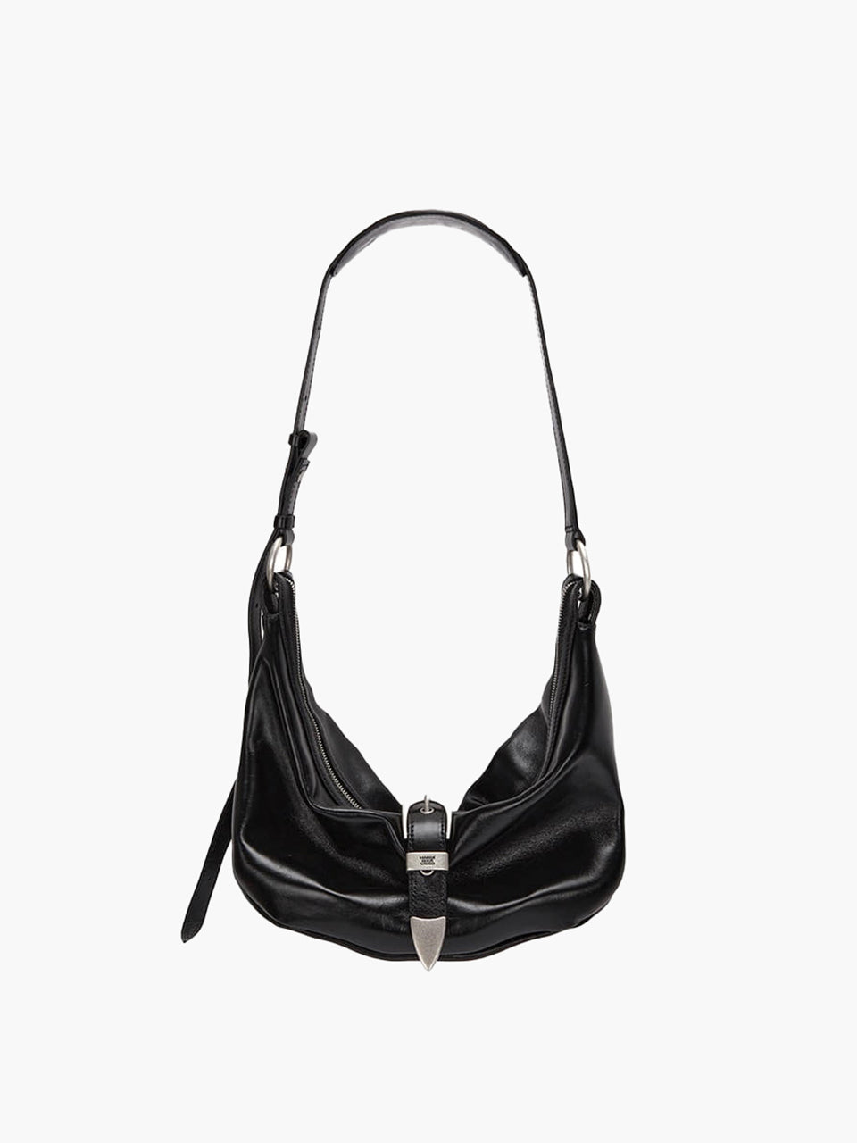 Marge Sherwood - Belted Hobo Medium (Black Glossy Plain) product image 1 | TRAB K-Fashion Australia