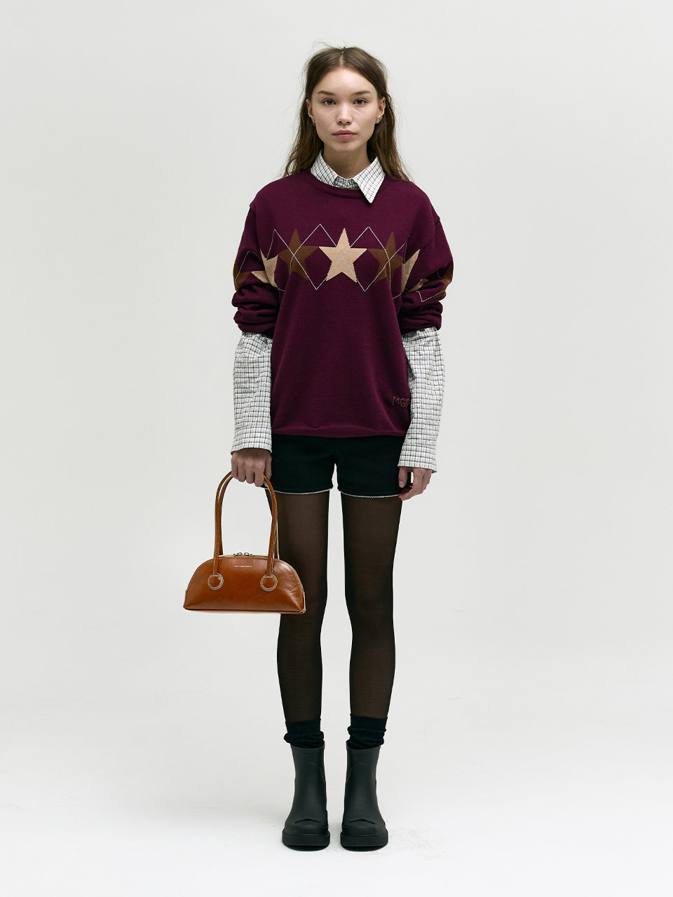 Marge Sherwood - Bessette Shoulder (Brown Crinkle) product image 3 | TRAB K-Fashion Australia