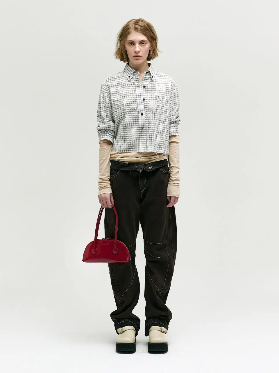 Marge Sherwood - Bessette Shoulder (Chili Crinkle) product image 6 | TRAB K-Fashion Australia