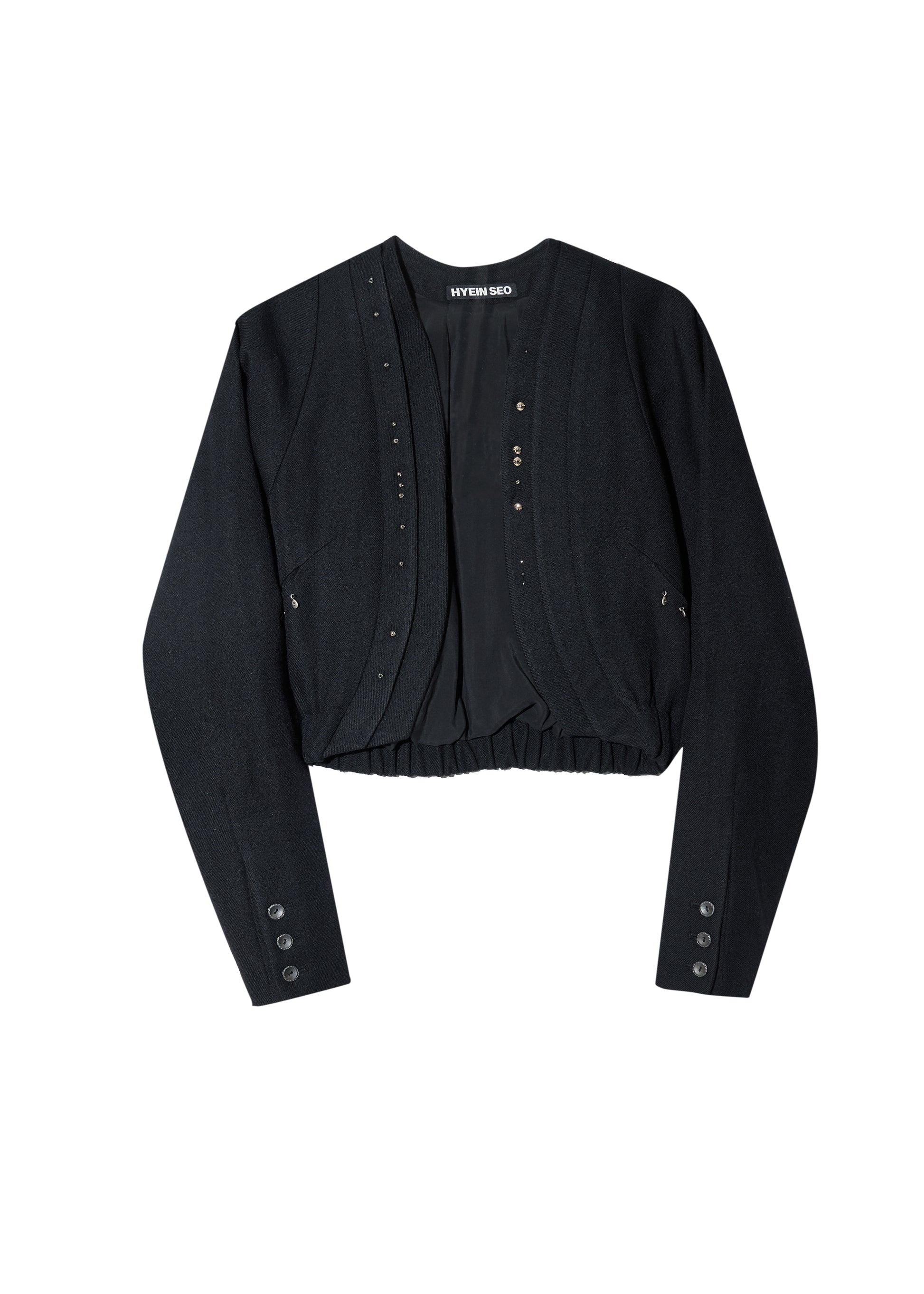 Hyein Seo - Beaded Silver Charm Blouson (Black) product image 4 | TRAB K-Fashion Australia