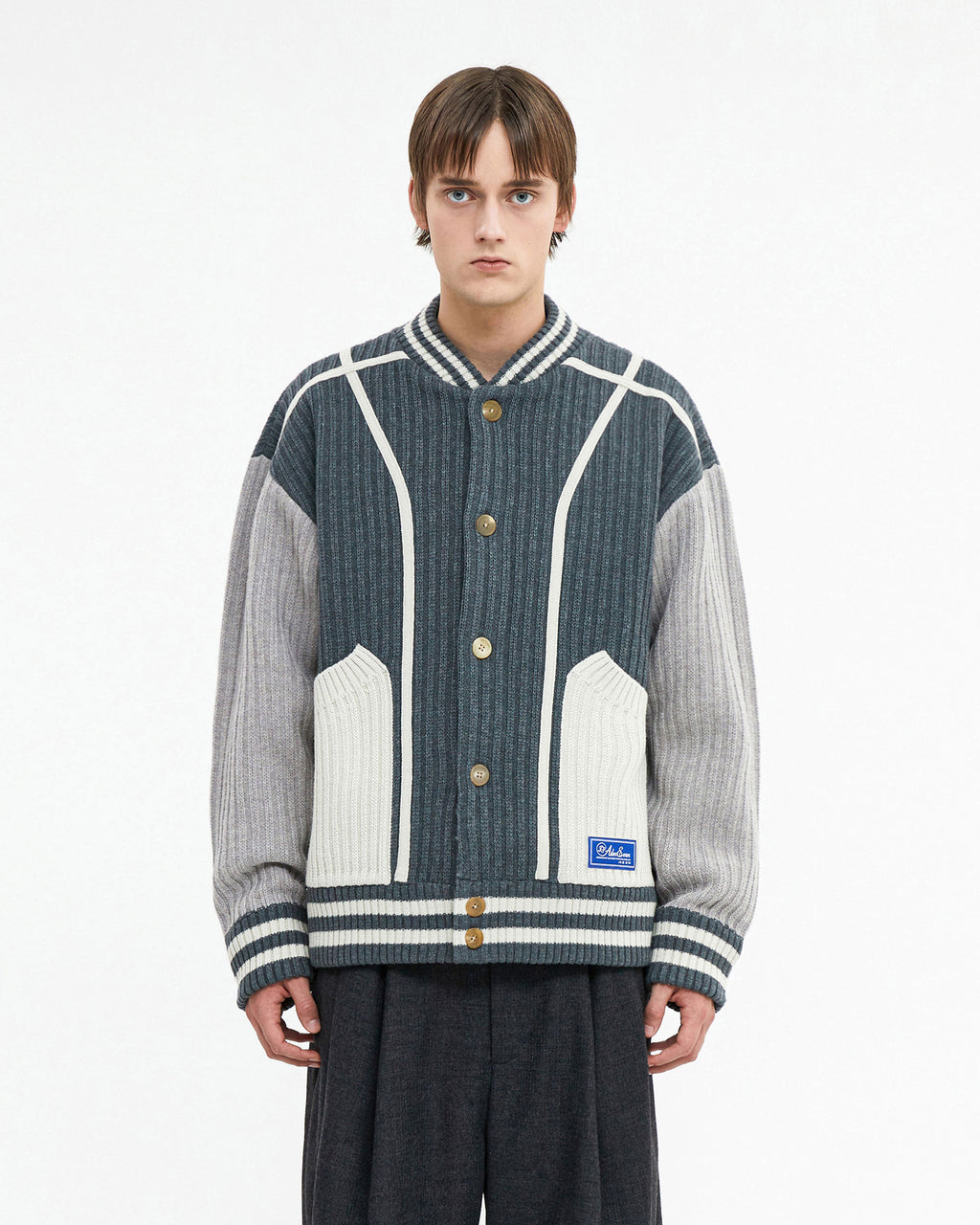 Ader Error - Tomb cardigan (Grey) product image 2 | TRAB K-Fashion Australia