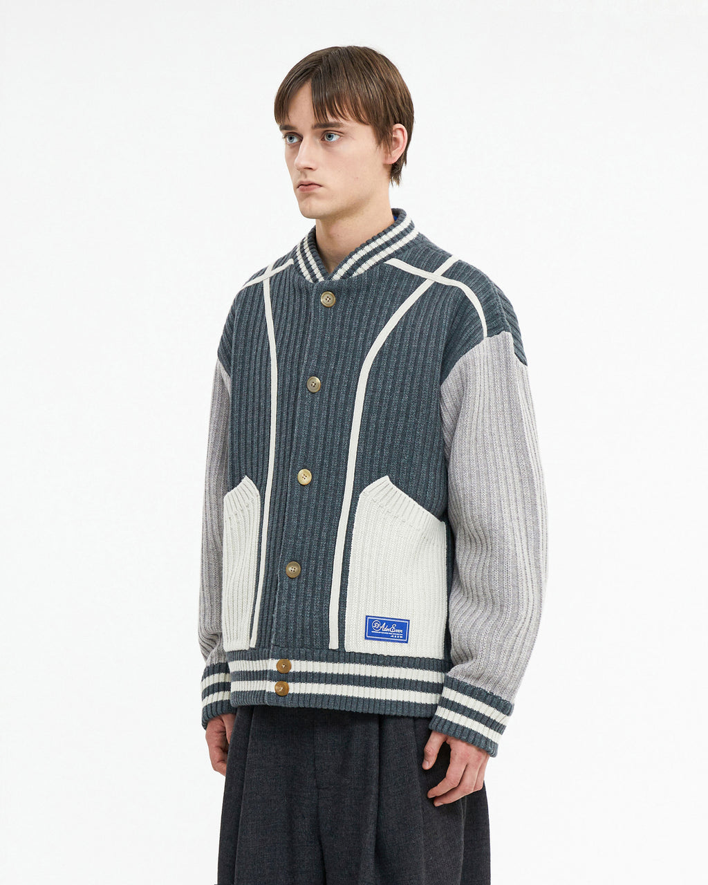 Ader Error - Tomb cardigan (Grey) product image 3 | TRAB K-Fashion Australia