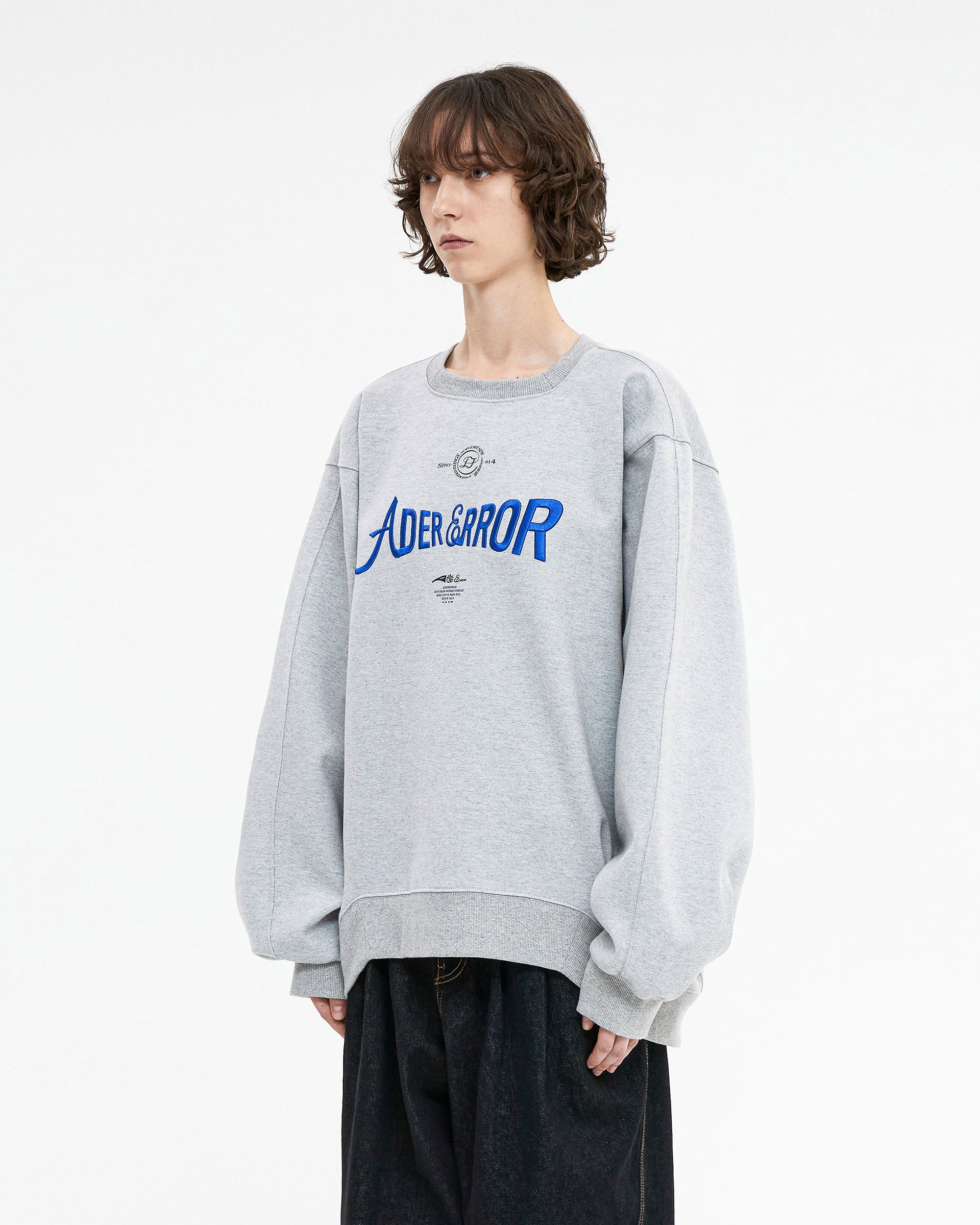 Ader Error - Verif logo sweatshirt (Grey) product image 3 | TRAB K-Fashion Australia
